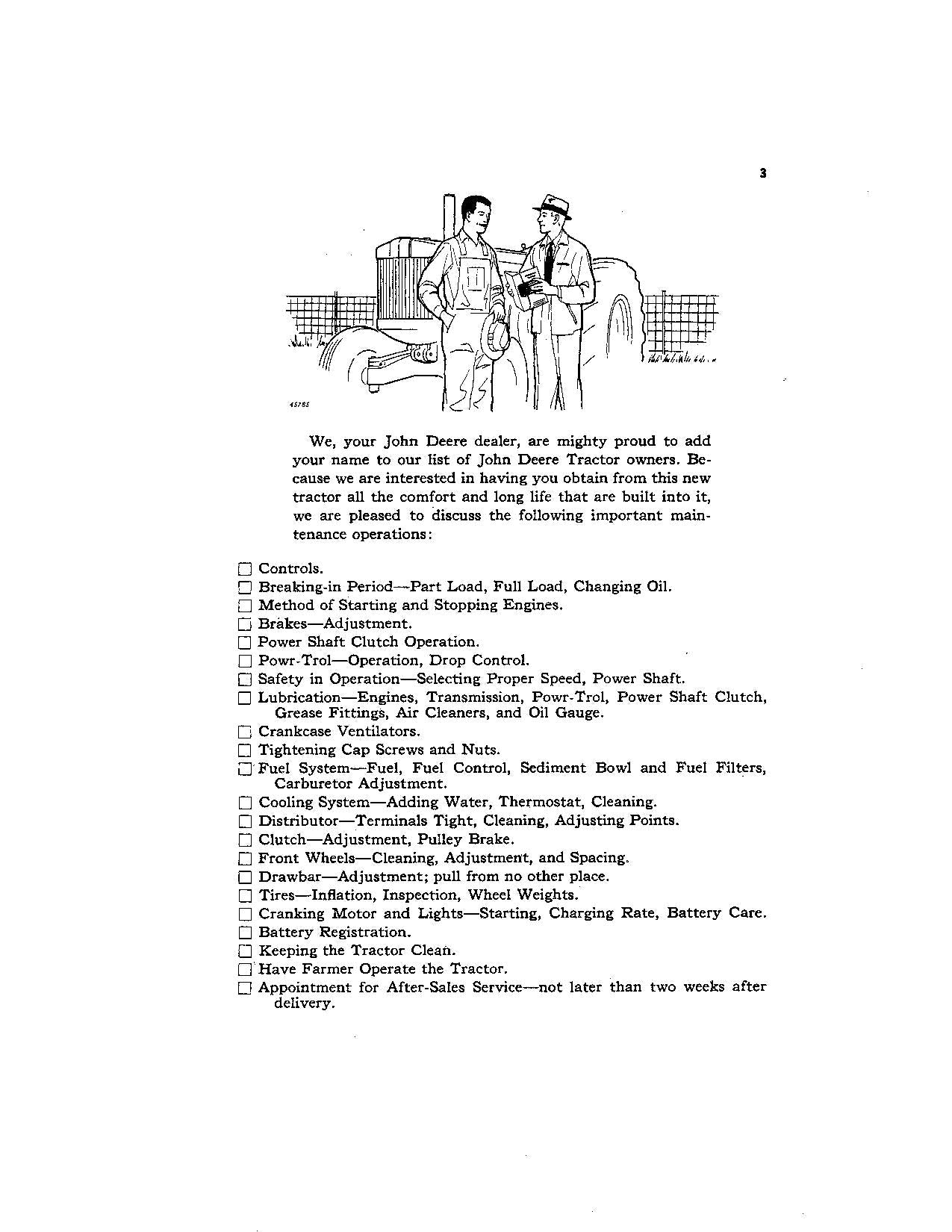 JOHN DEERE 80 TRACTOR OPERATORS MANUAL