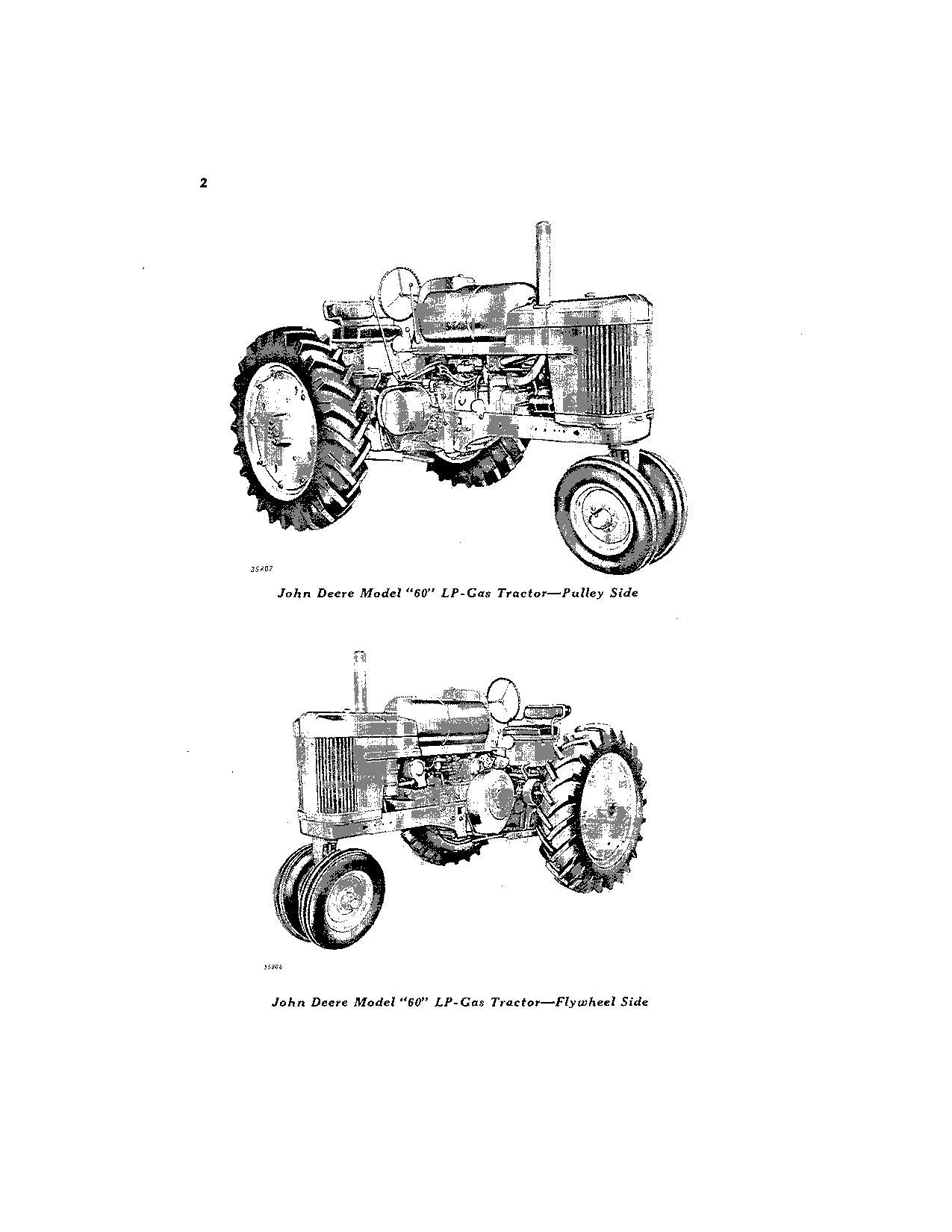 MANUEL D'UTILISATION DU TRACTEUR JOHN DEERE 60 AMÉRIQUE DU NORD