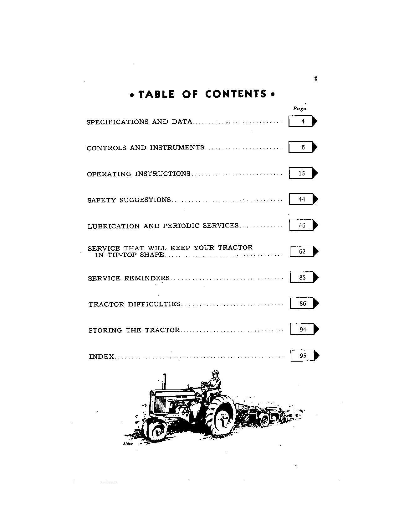 JOHN DEERE 520 TRAKTOR BEDIENUNGSANLEITUNG 5200000-5208099