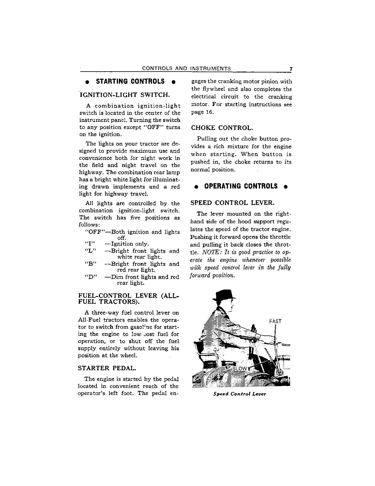 JOHN DEERE 720 TRACTOR OPERATORS MANUAL 7200001-7214899