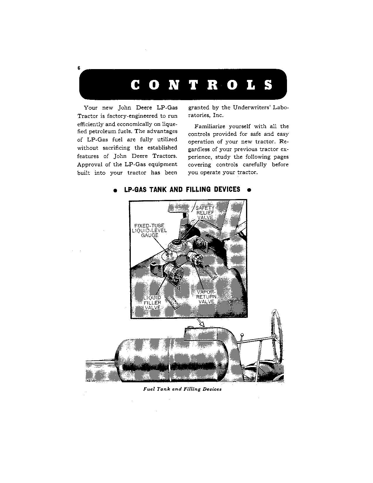 JOHN DEERE 720 TRAKTOR LP-GASMOTOR BEDIENUNGSANLEITUNG