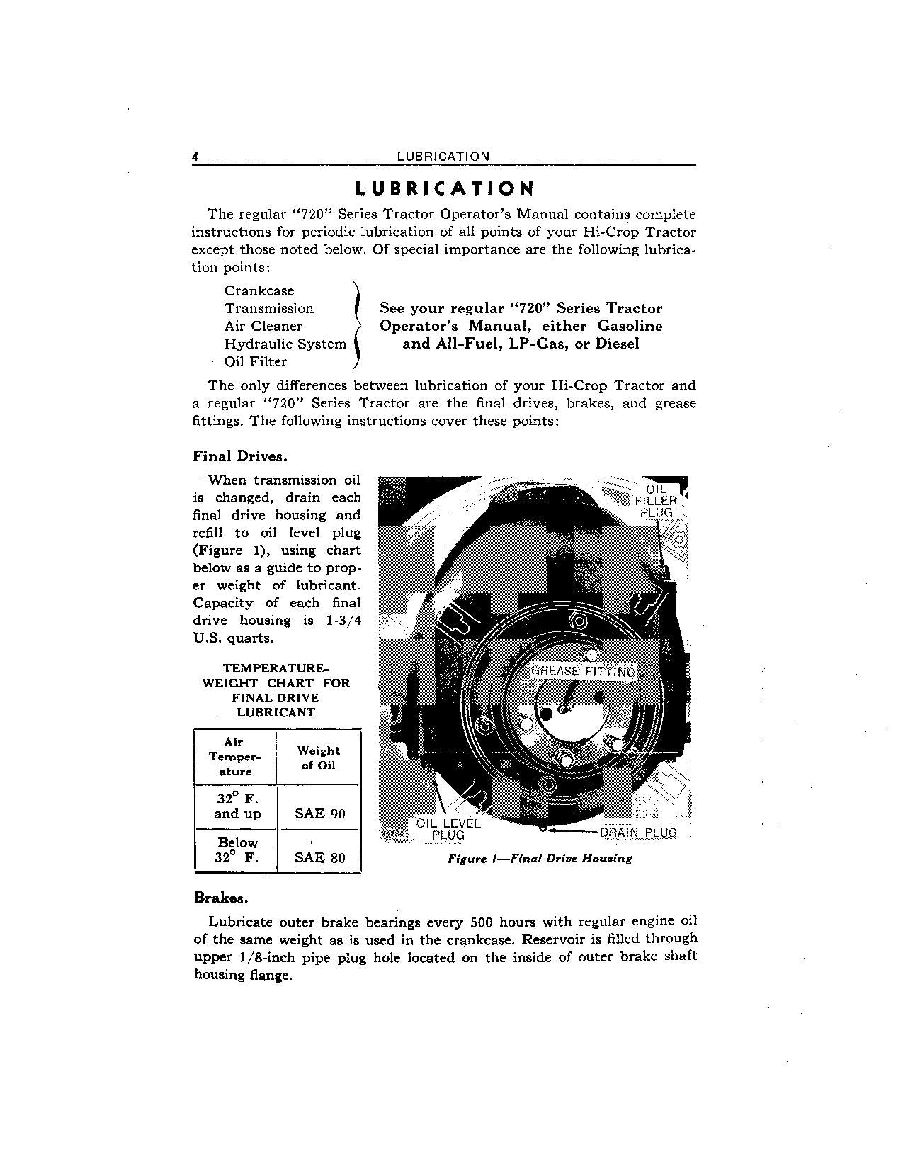 JOHN DEERE 720 TRACTOR OPERATORS MANUAL 0-7200000