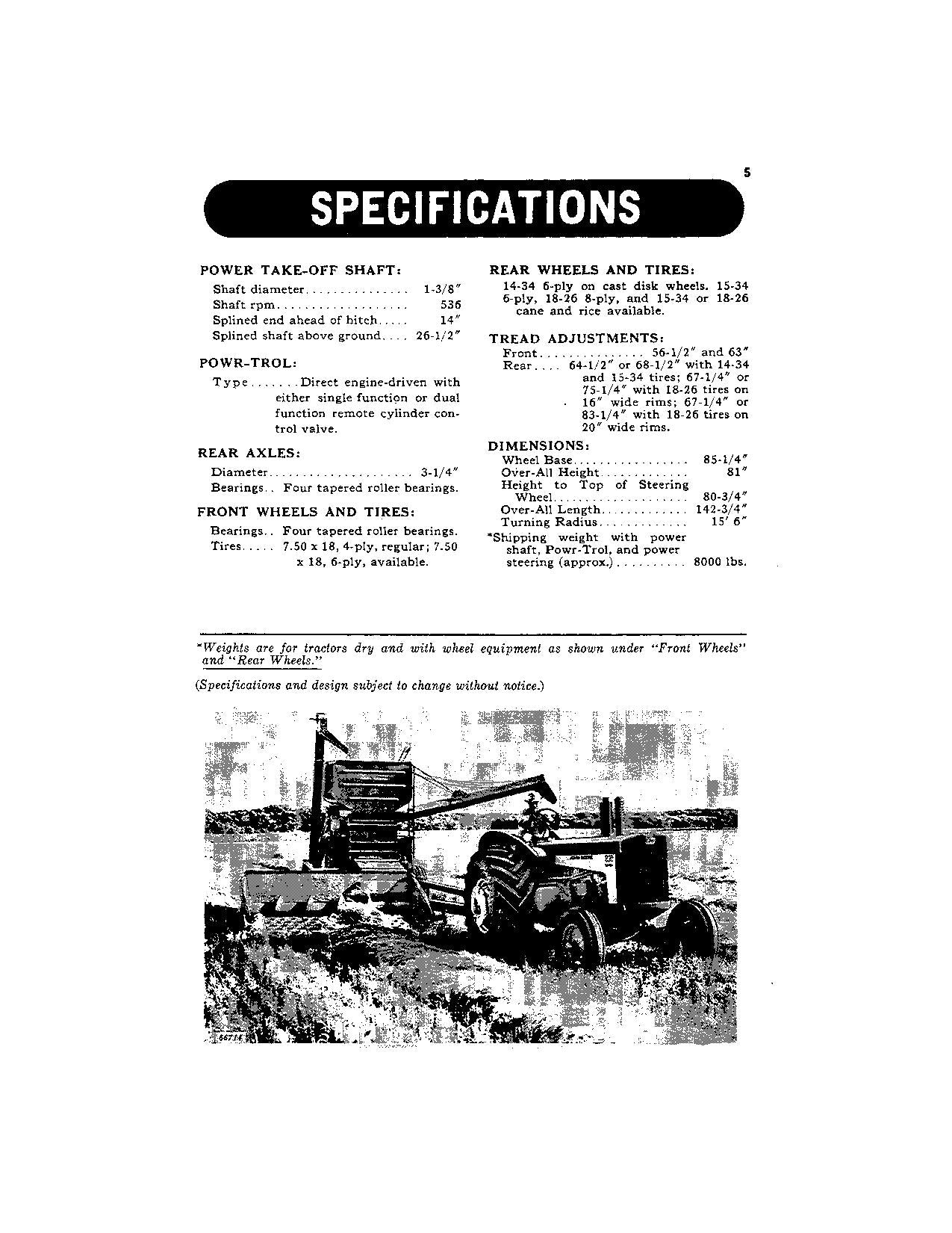 MANUEL D'UTILISATION DU TRACTEUR JOHN DEERE 830 N° DE SÉRIE 8300000-