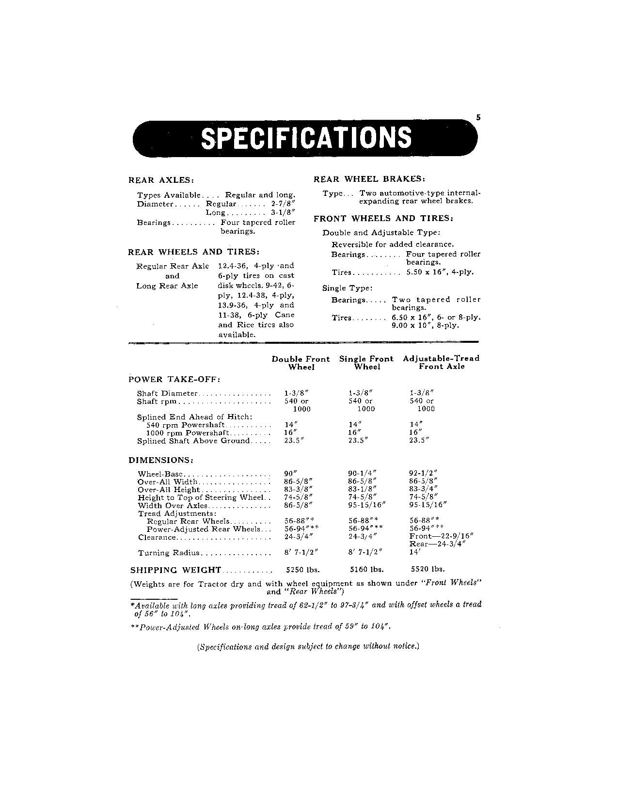 JOHN DEERE 530 TRACTOR LP-GAS OPERATORS MANUAL