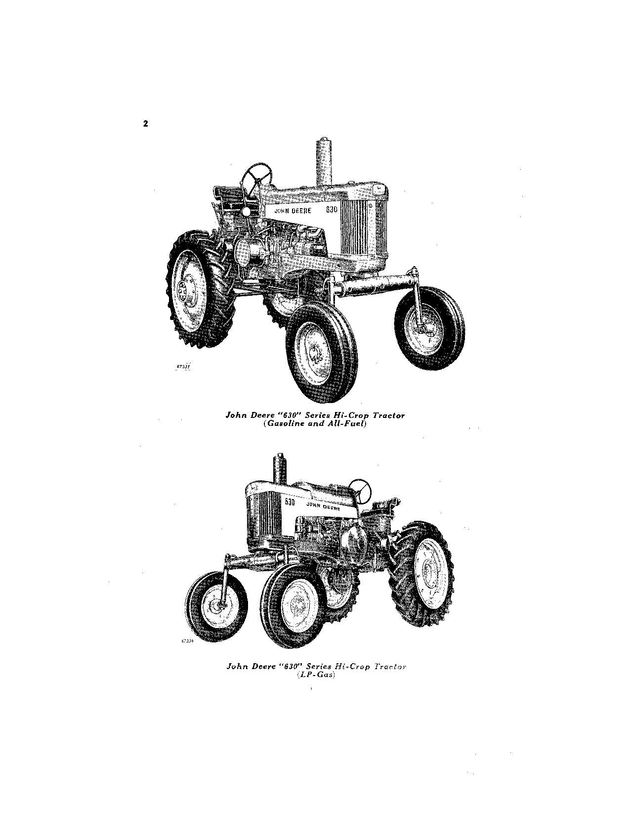 JOHN DEERE 630 TRACTOR OPERATORS MANUAL OMR20717