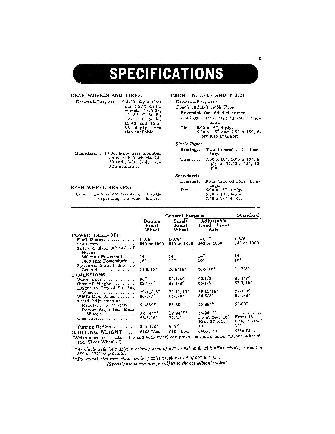 JOHN DEERE 630 TRACTOR OPERATORS MANUAL NORTH AMERICA