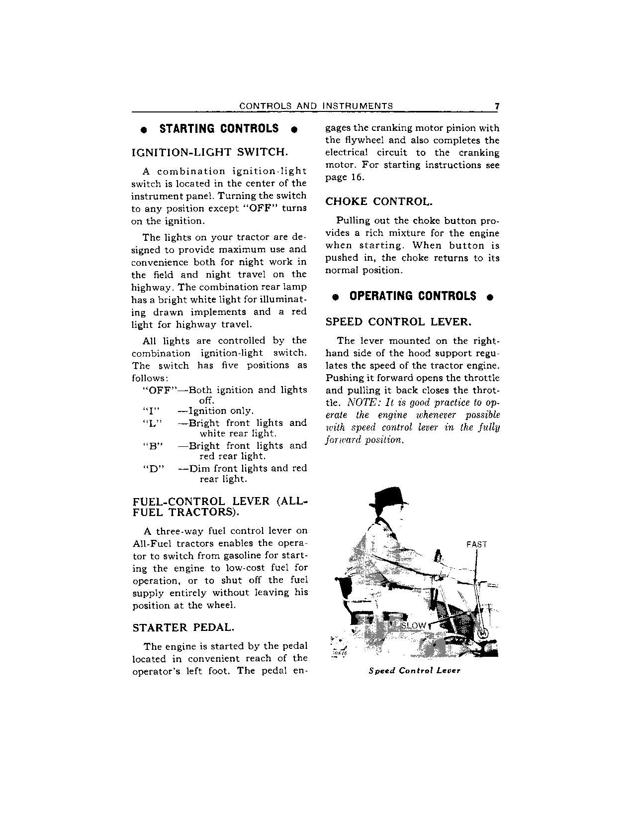 JOHN DEERE 620 TRACTOR GAS OPERATORS MANUAL serial 6213100-