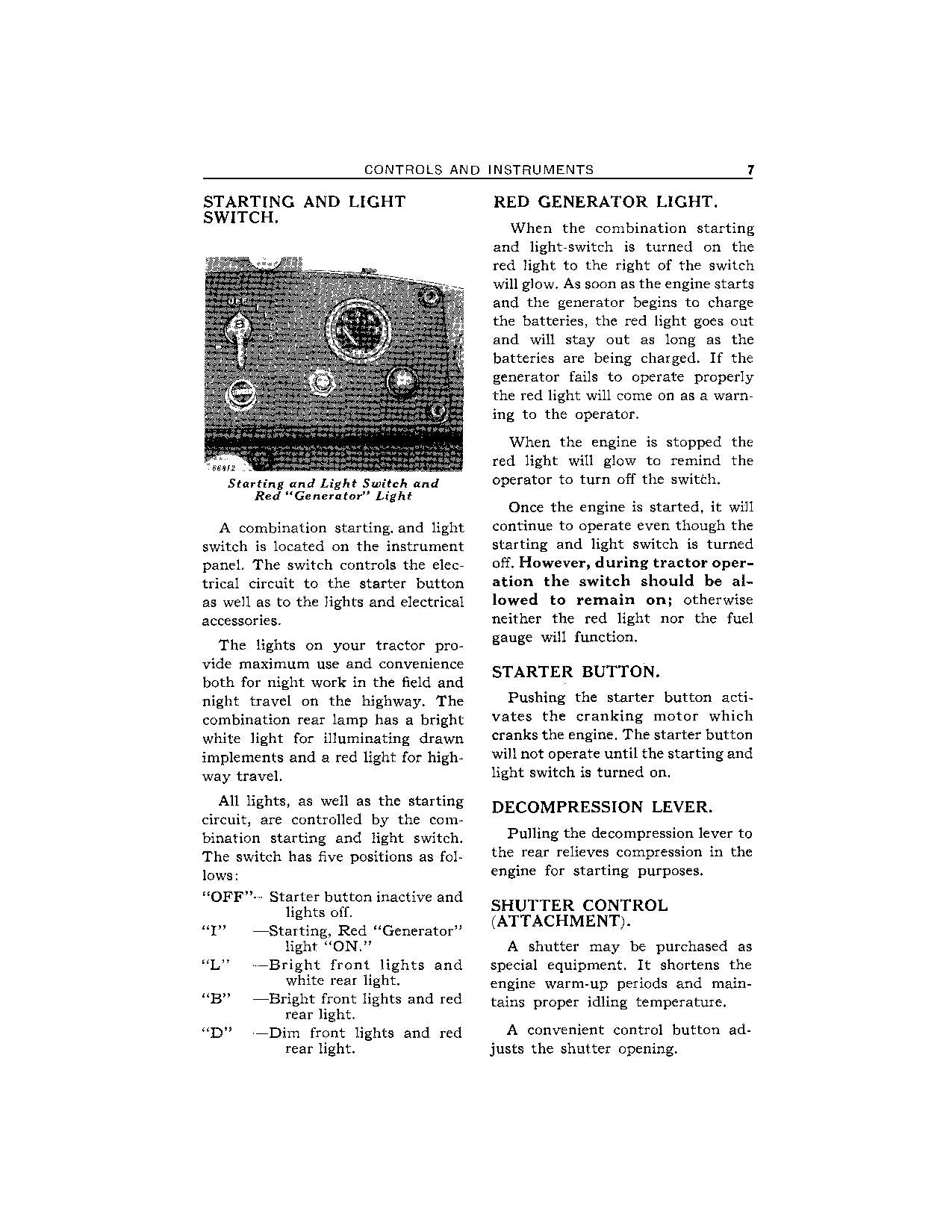 JOHN DEERE 830 TRACTOR OPERATORS MANUAL S.N. 8300000-