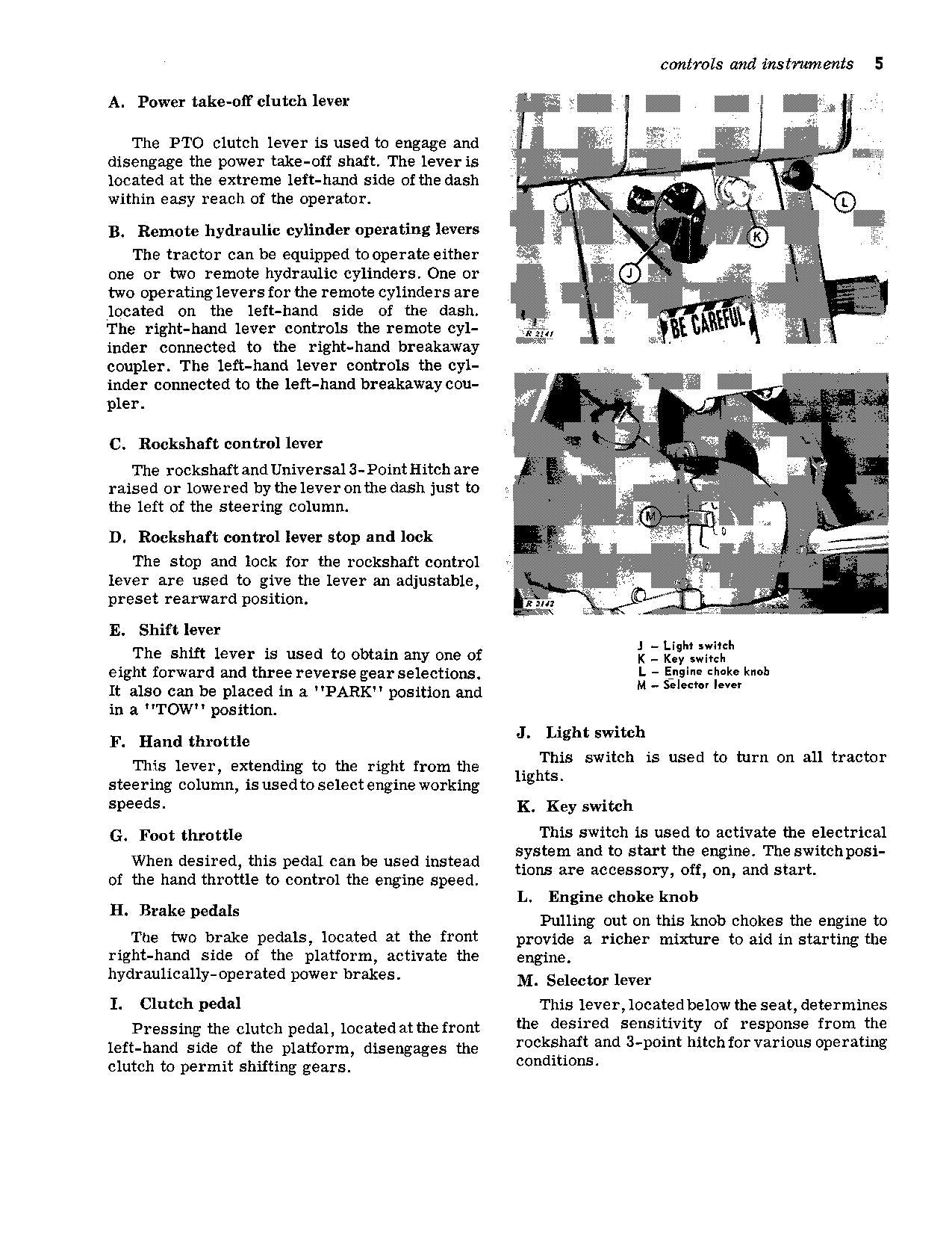 JOHN DEERE 3010 TRACTOR OPERATORS MANUAL OMR28871