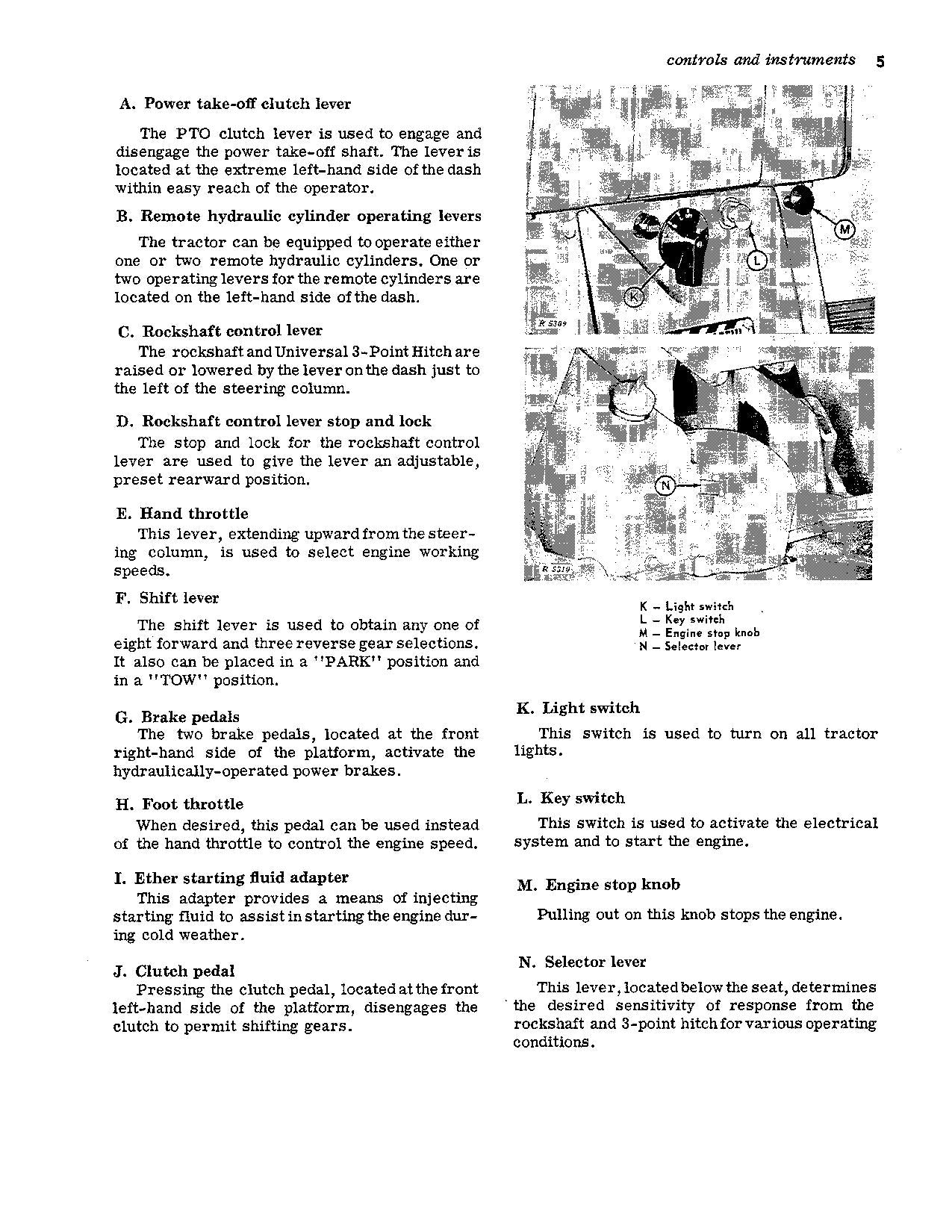 JOHN DEERE 3010 DIESEL TRACTOR OPERATORS MANUAL OMR28876