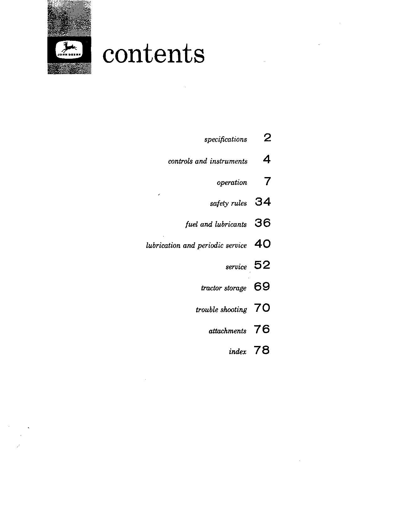 JOHN DEERE 3010 TRACTOR OPERATORS MANUAL OMR30590