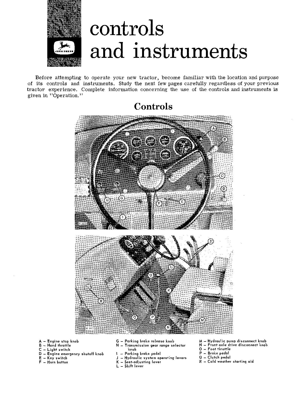 JOHN DEERE 8010 TRACTOR OPERATORS MANUAL