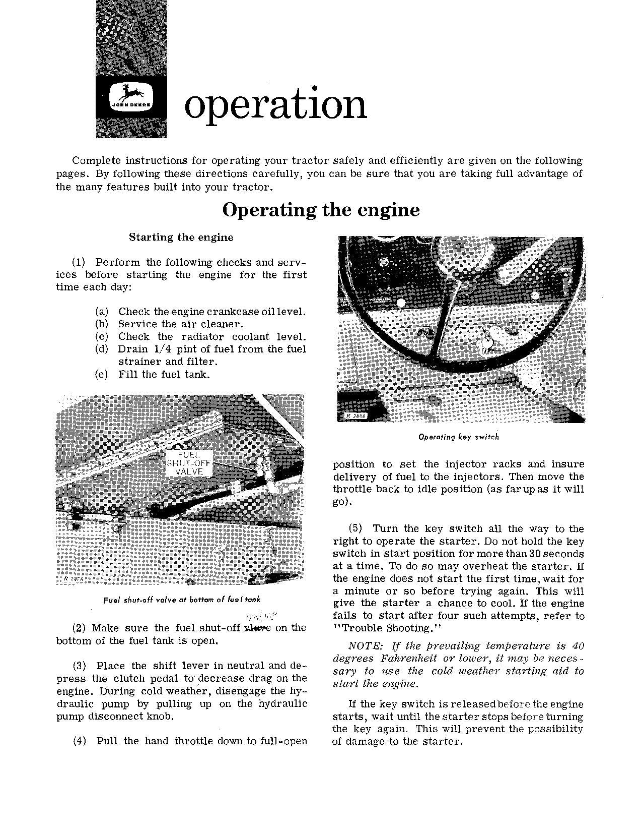 JOHN DEERE 8010 TRACTOR OPERATORS MANUAL