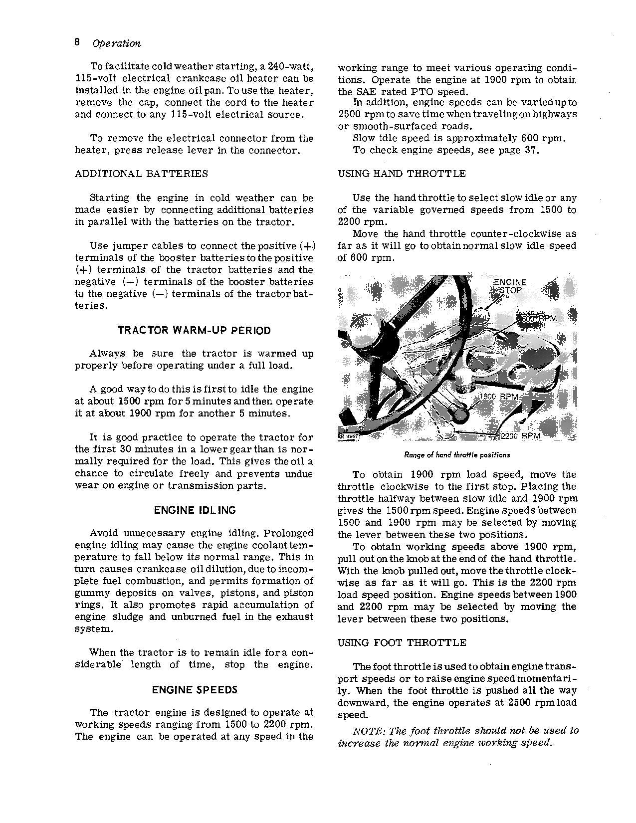 JOHN DEERE 5010 TRACTOR OPERATORS MANUAL 000000-007999