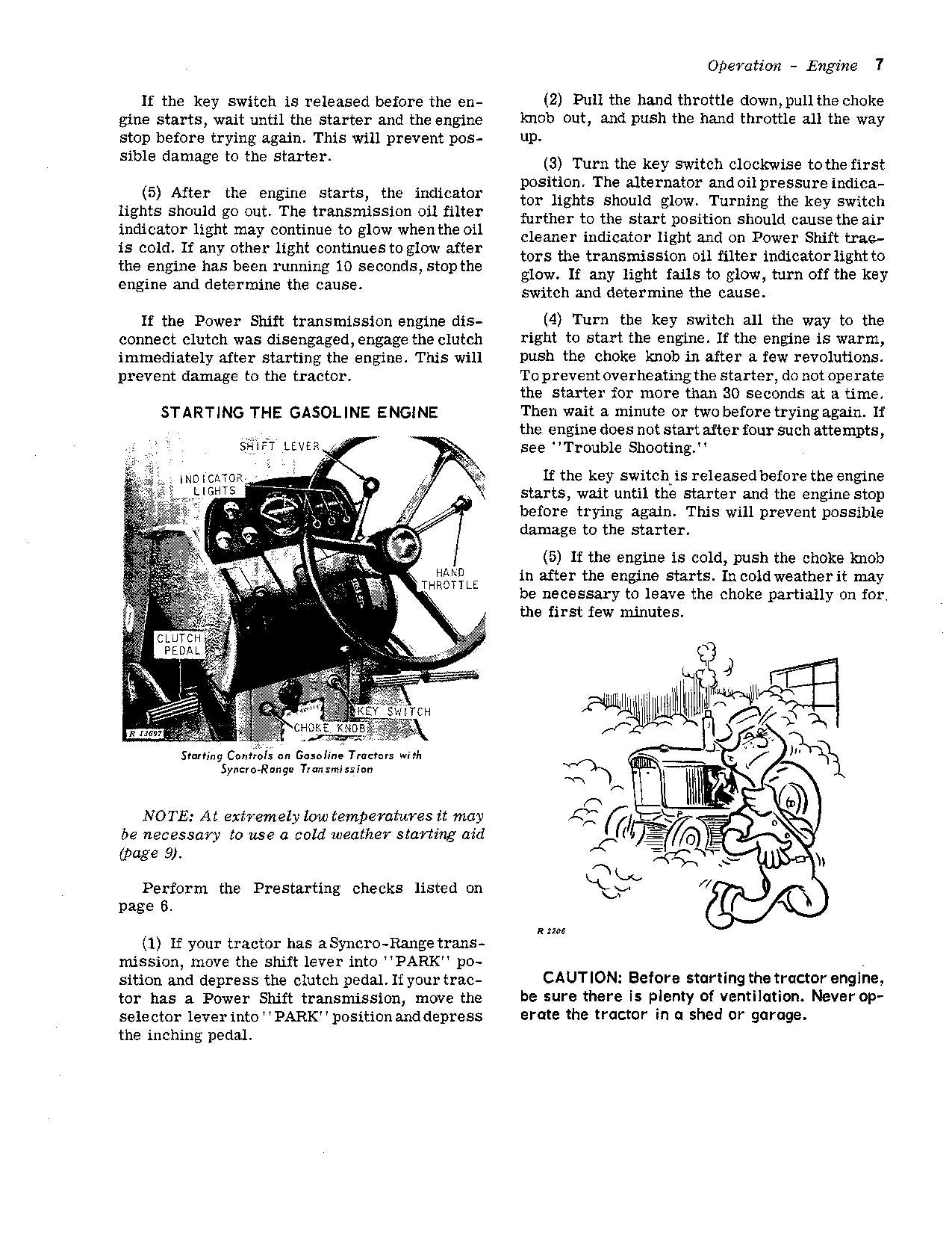 MANUEL D'UTILISATION DU TRACTEUR JOHN DEERE 2520 ser 000000-022000