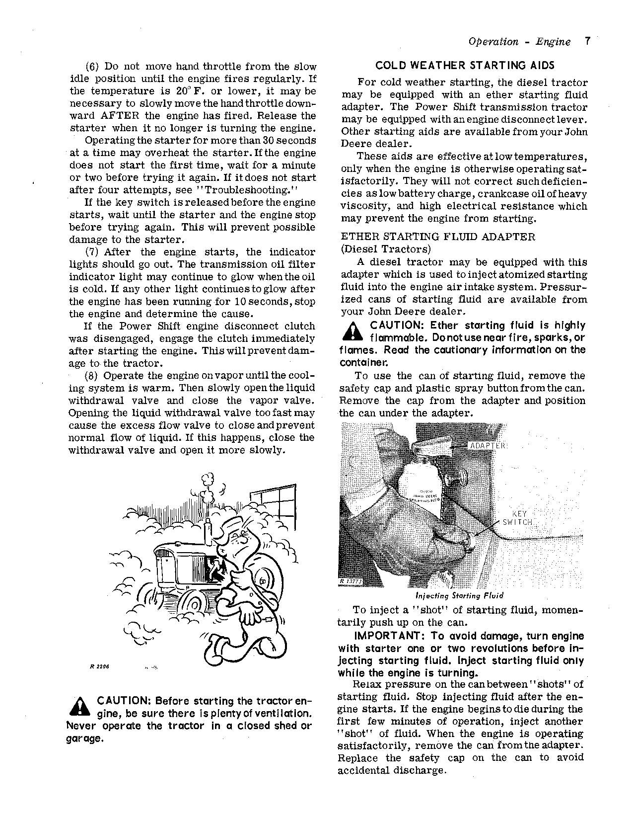 JOHN DEERE 4000 4020 TRACTOR OPERATORS MANUAL