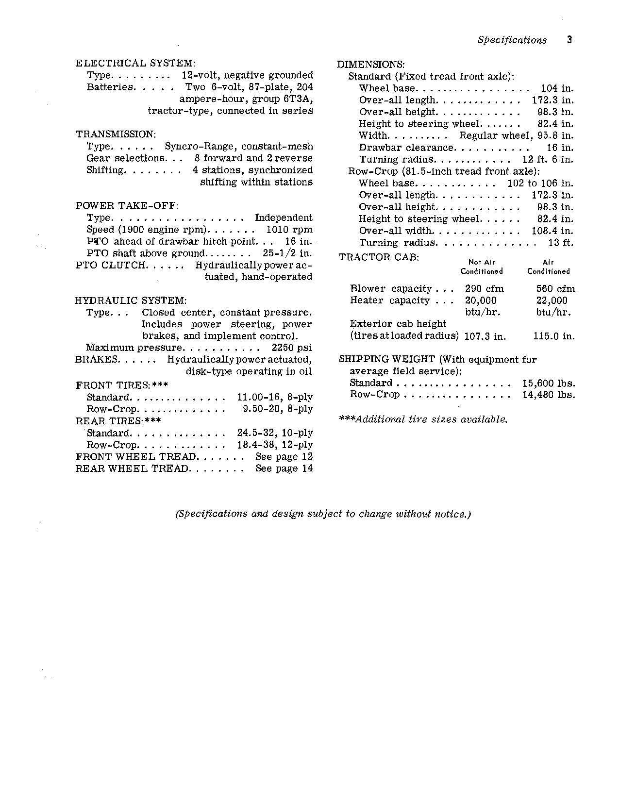 JOHN DEERE 5020 TRACTOR OPERATORS MANUAL 030001-