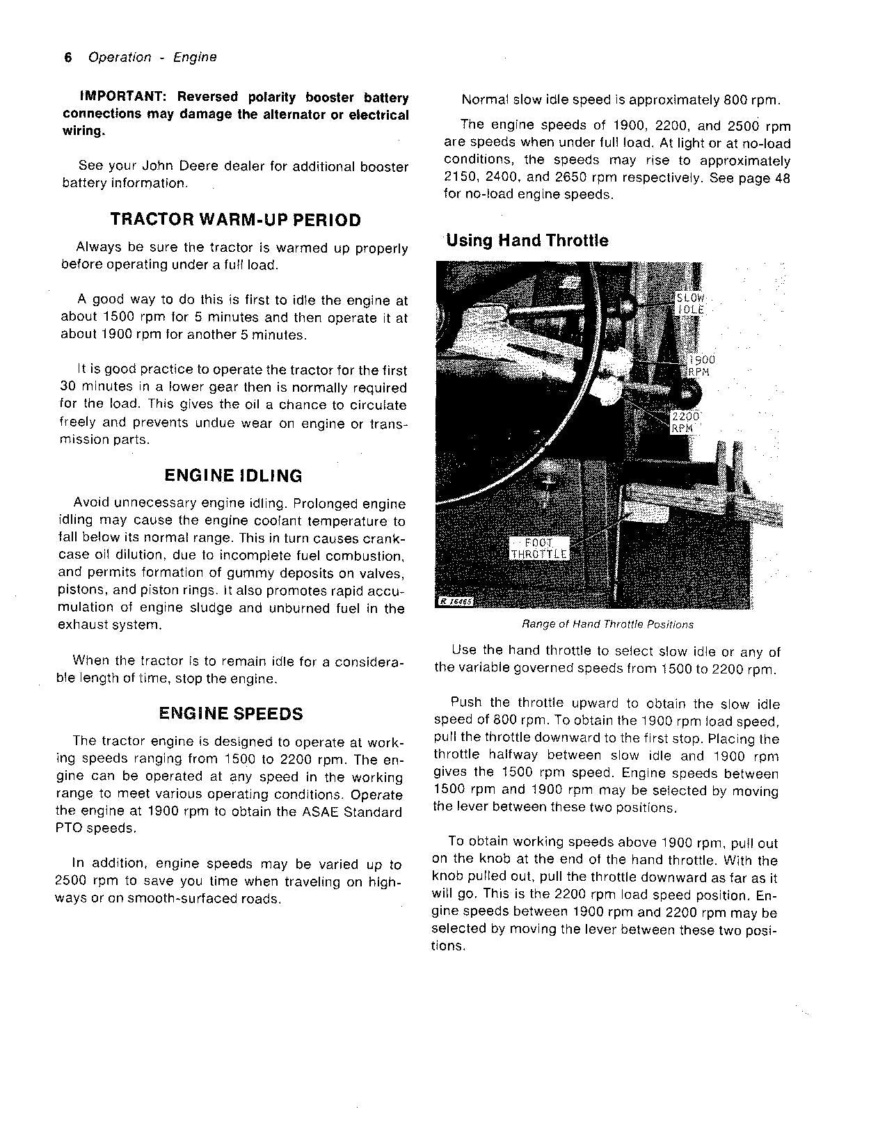 JOHN DEERE 4320 TRACTOR OPERATORS MANUAL