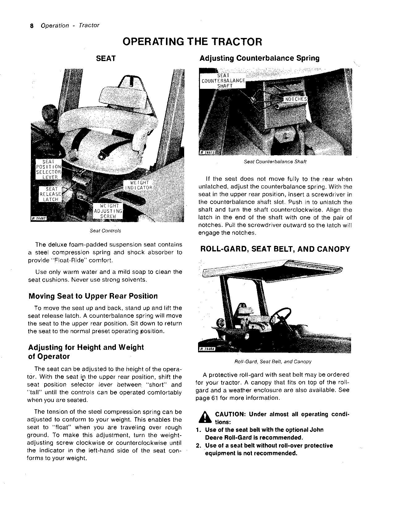 MANUEL D'UTILISATION DU TRACTEUR JOHN DEERE 4320