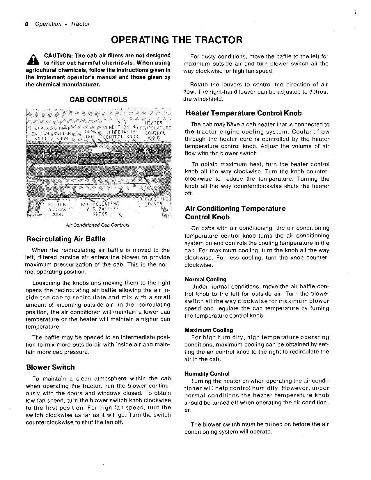 JOHN DEERE 7520 TRACTOR OPERATORS MANUAL