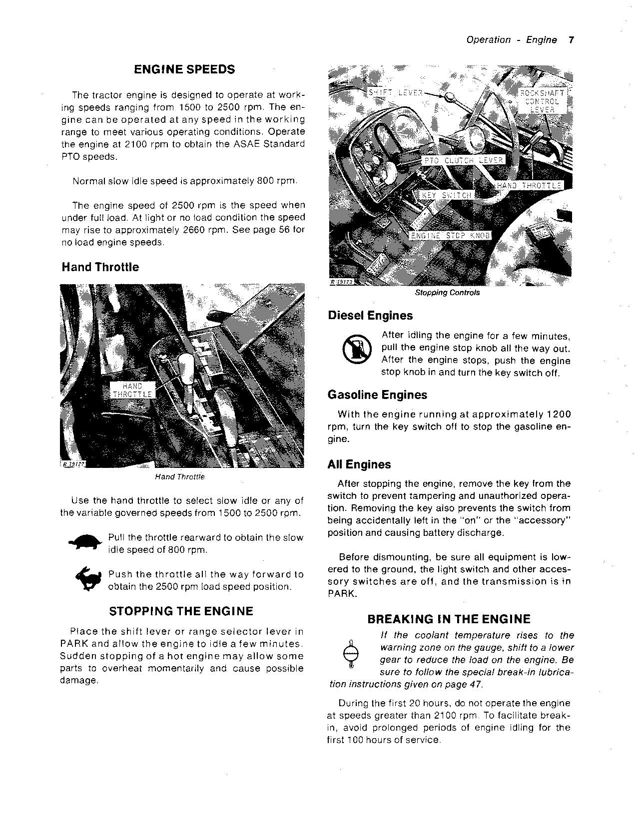 JOHN DEERE 4030 TRACTOR OPERATORS MANUAL