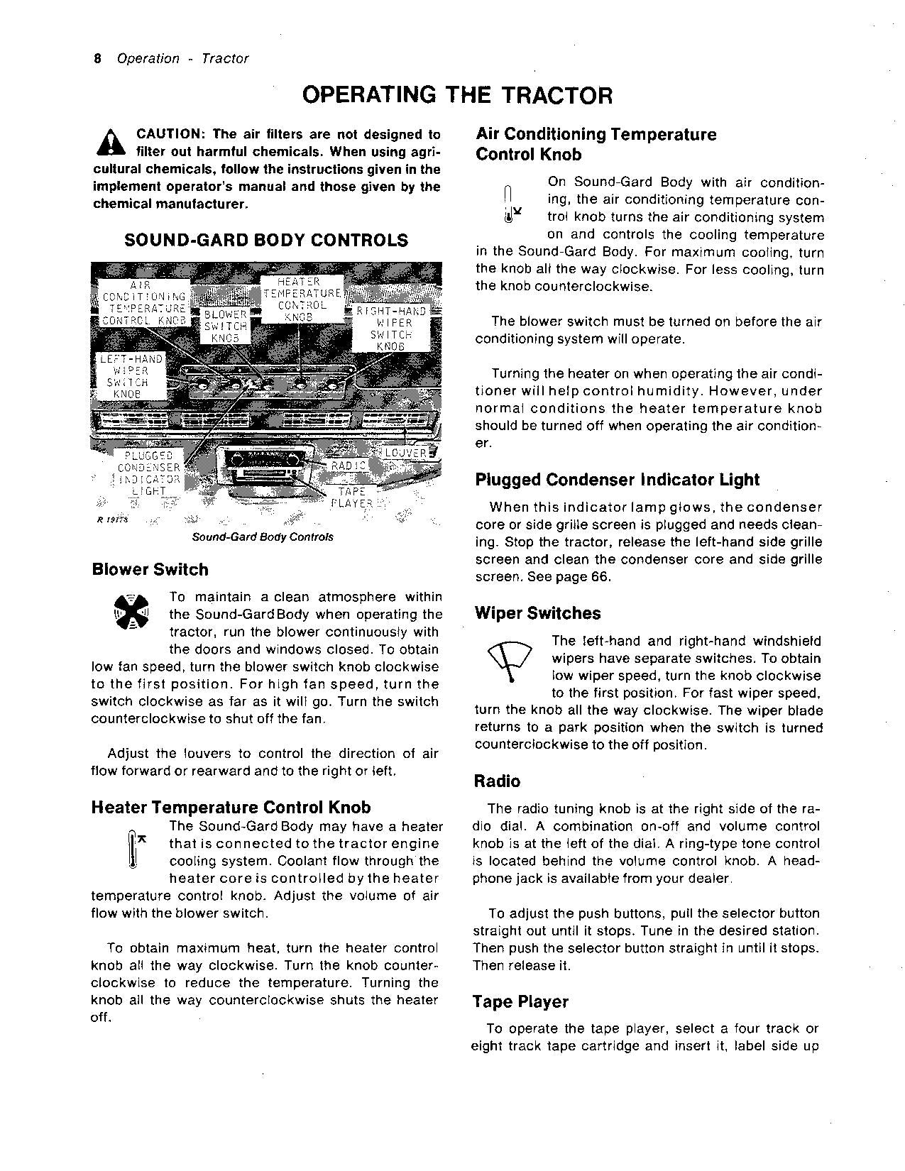 JOHN DEERE 4030 TRACTOR OPERATORS MANUAL