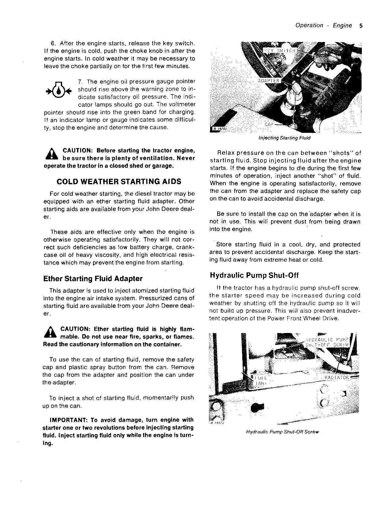 MANUEL D'UTILISATION DU TRACTEUR JOHN DEERE 4230 000000-012999