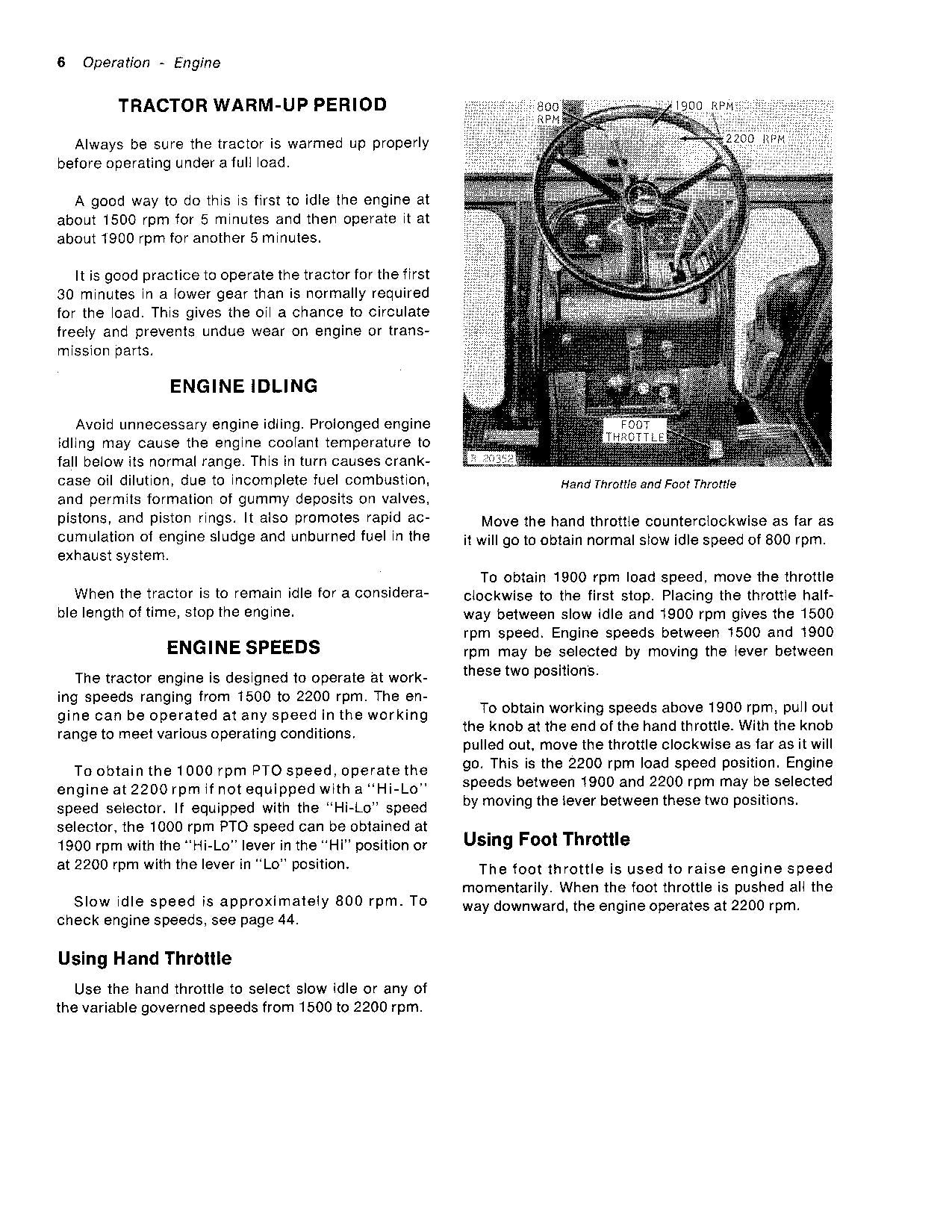 JOHN DEERE 7020 TRACTOR OPERATORS MANUAL  002700-