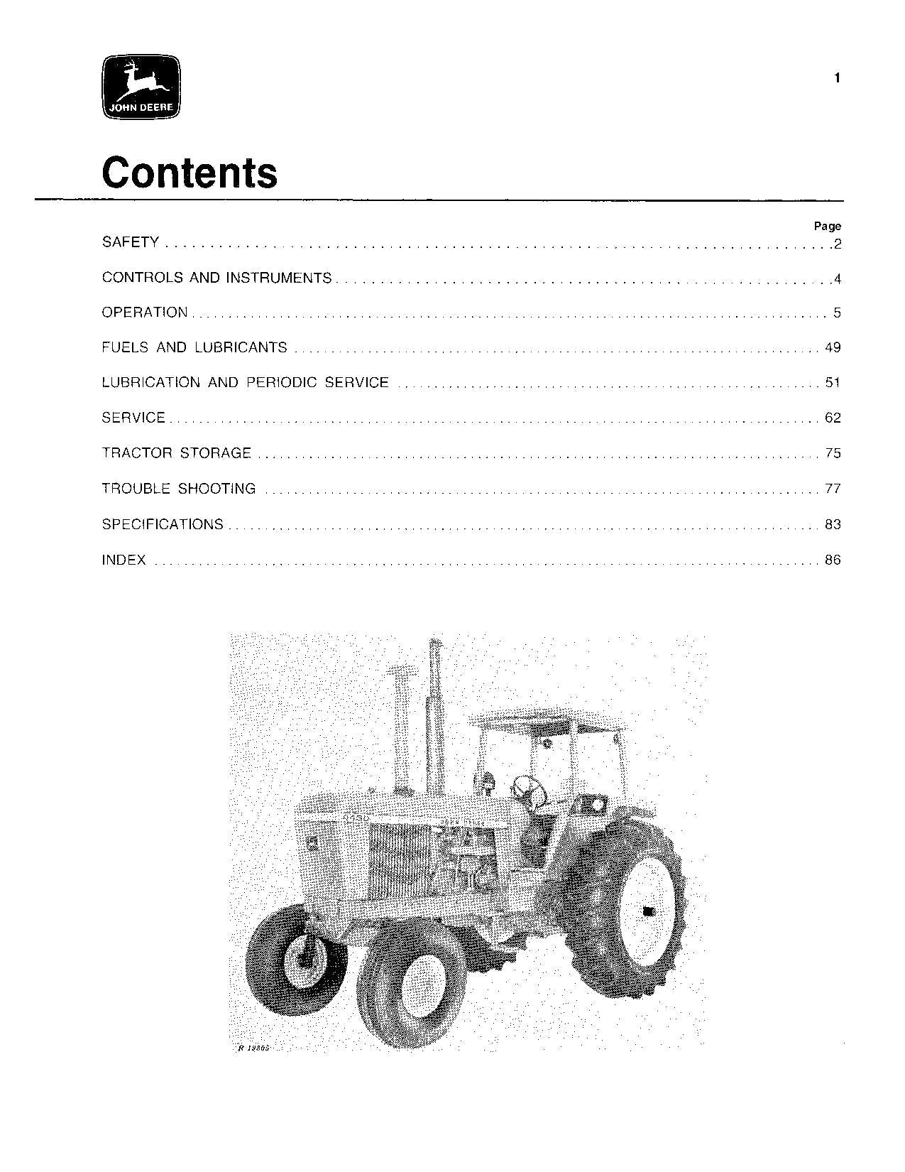 JOHN DEERE 4430 TRAKTOR BEDIENUNGSANLEITUNG