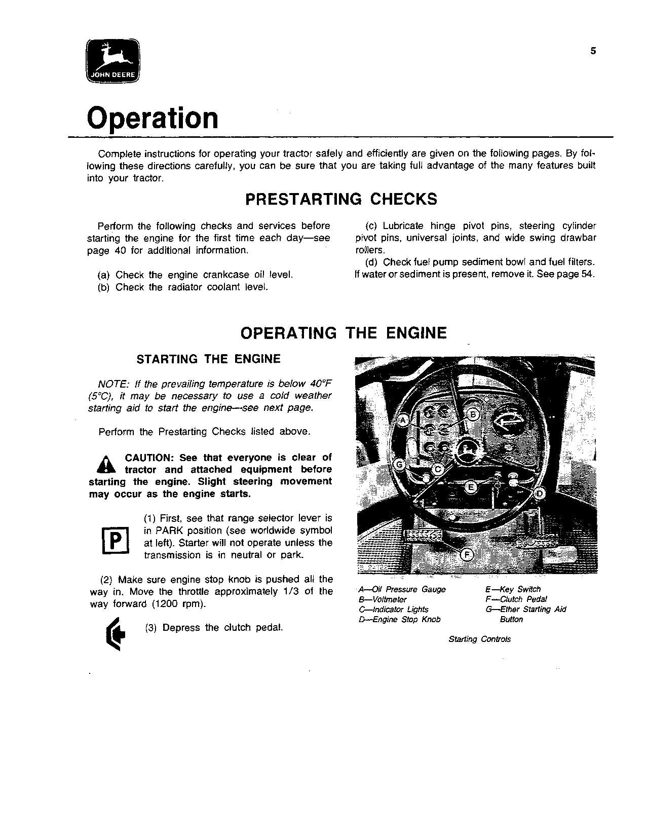 JOHN DEERE 8430 8630 TRACTOR OPERATORS MANUAL 059280-,008118-