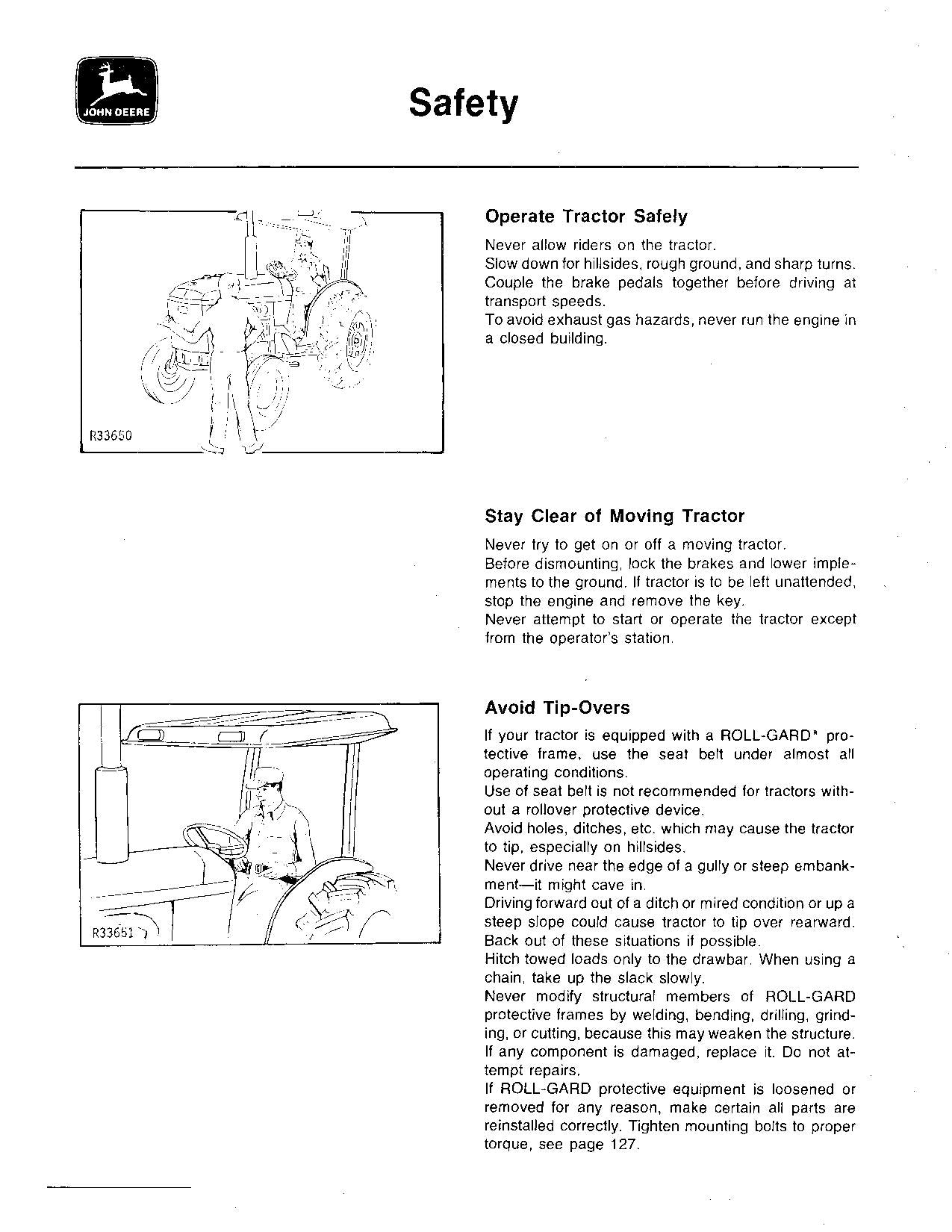 JOHN DEERE 2440 2640 TRACTOR OPERATORS MANUAL 341000-