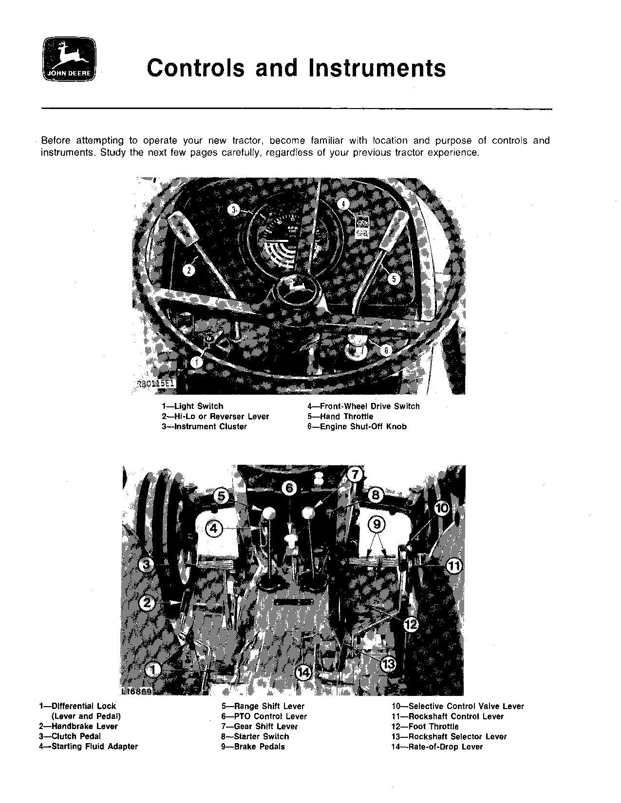 MANUEL D'UTILISATION DU TRACTEUR JOHN DEERE 2040 2240