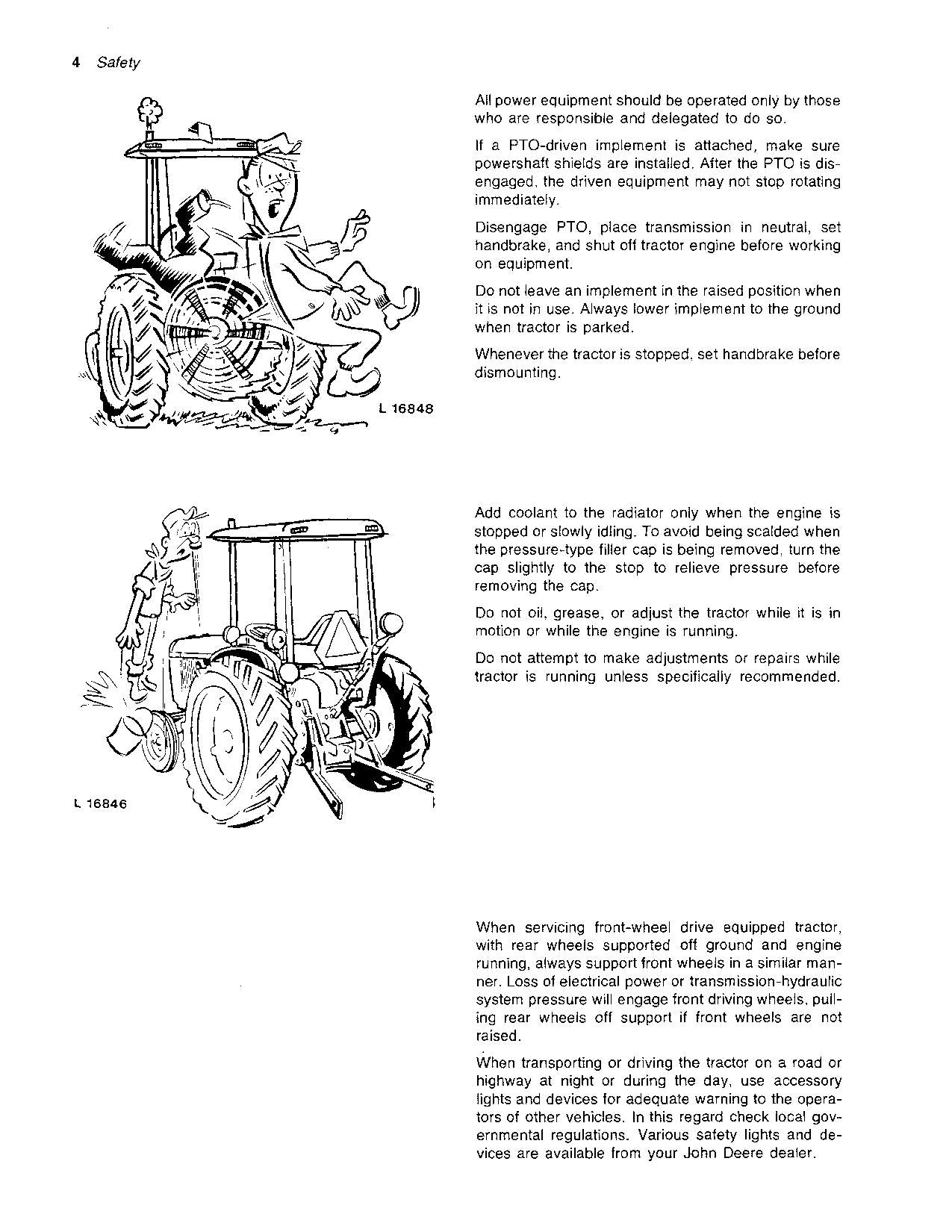 MANUEL D'UTILISATION DU TRACTEUR JOHN DEERE 2940 010001-429999