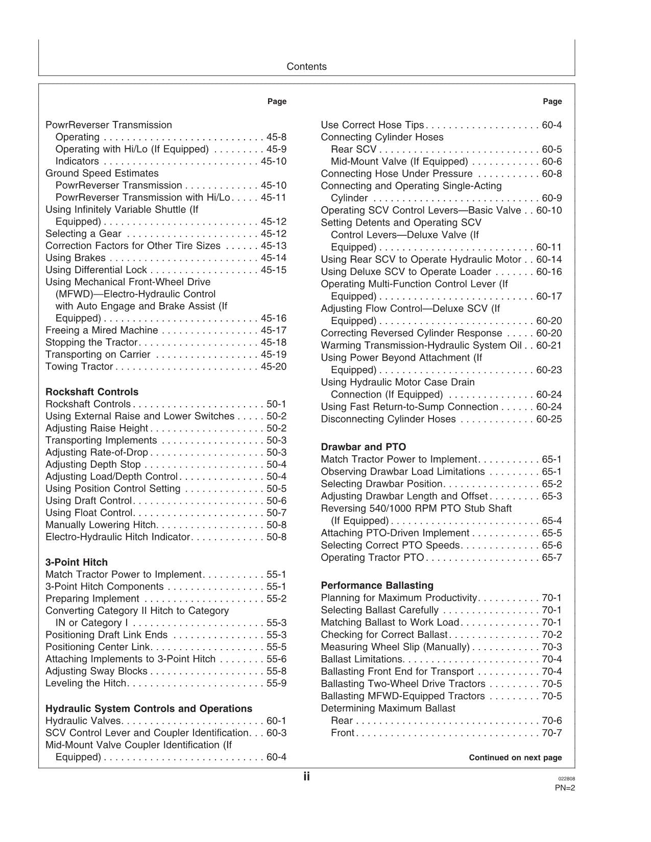 JOHN DEERE 5325N 5425N 5525N TRACTOR OPERATORS MANUAL