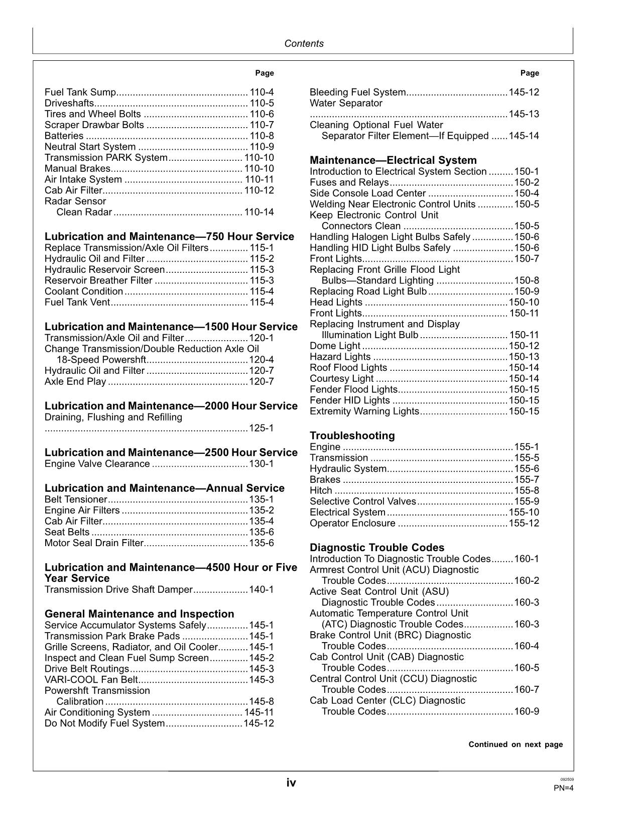 JOHN DEERE 9430 9530 9630 TRACTOR OPERATORS MANUAL 016000-021999