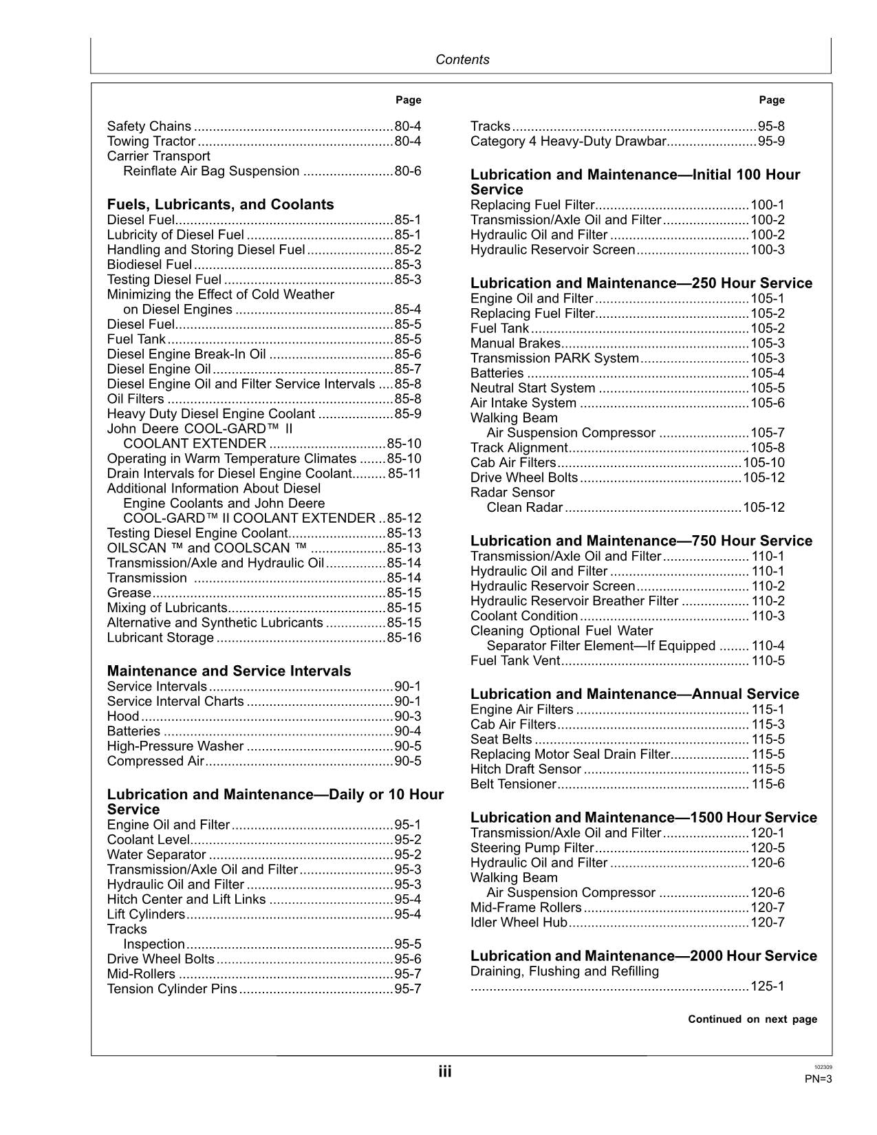 JOHN DEERE 9430T 9530T 9630T TRACTOR OPERATORS MANUAL 912000-913999