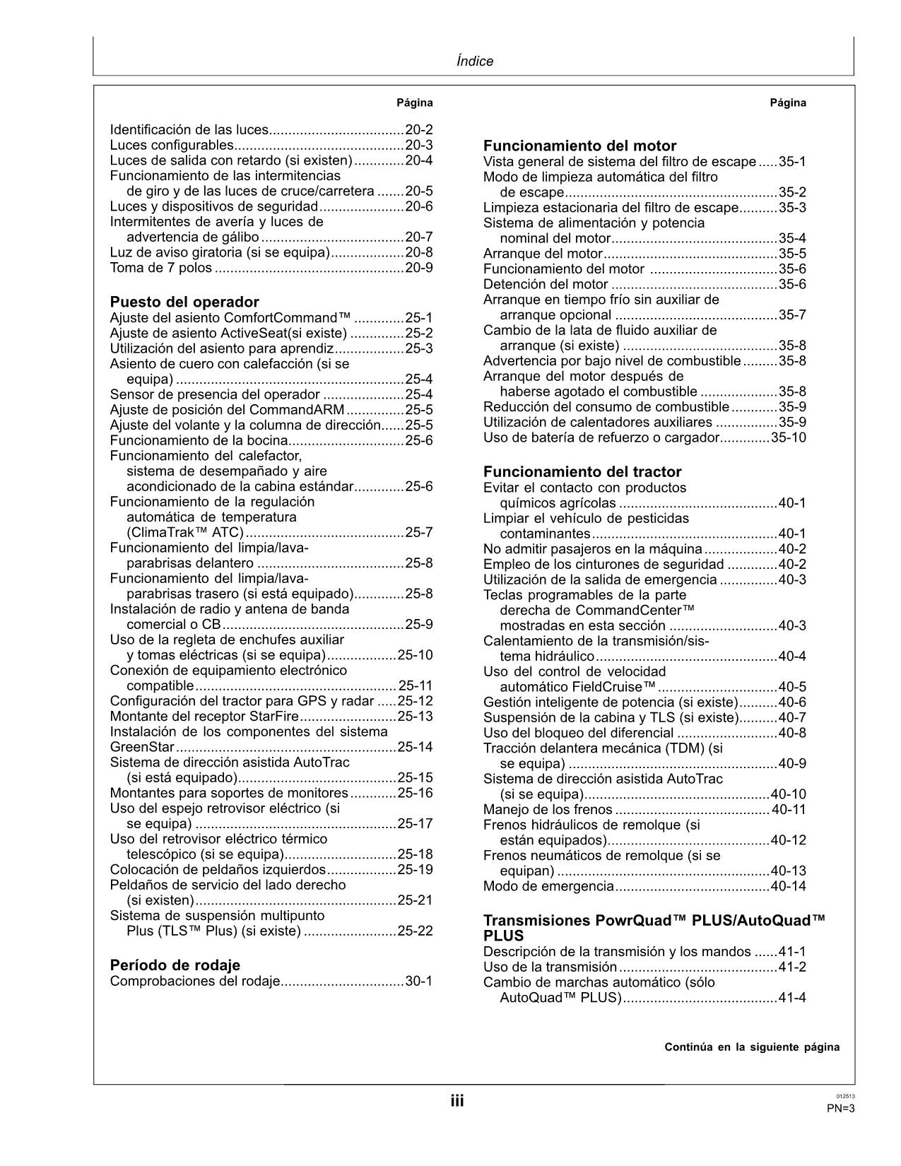 MANUEL D'UTILISATION DU TRACTEUR JOHN DEERE 7215R 7200R 7230R 7260R 7280R