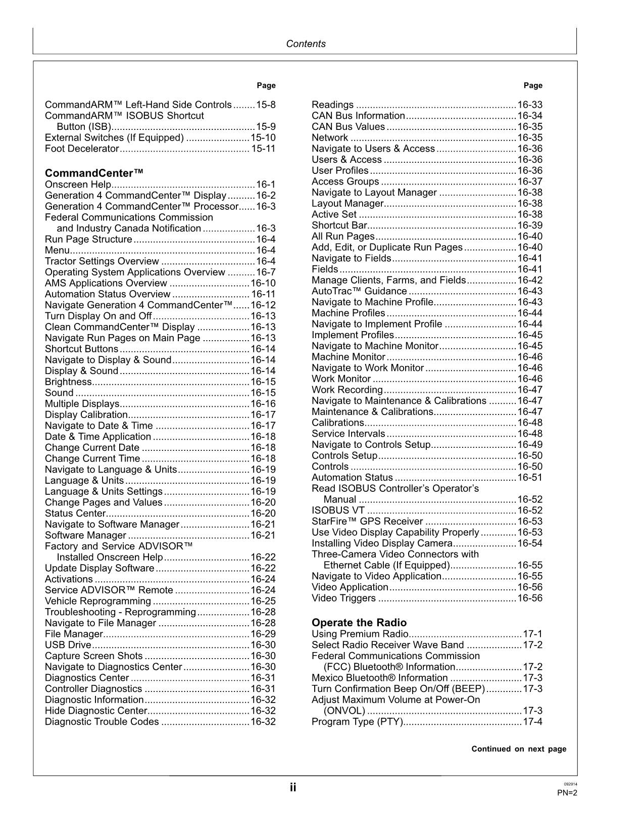 JOHN DEERE 9370R 9420R 9470R 9520R  TRACTOR OPERATORS MANUAL 015000-052000