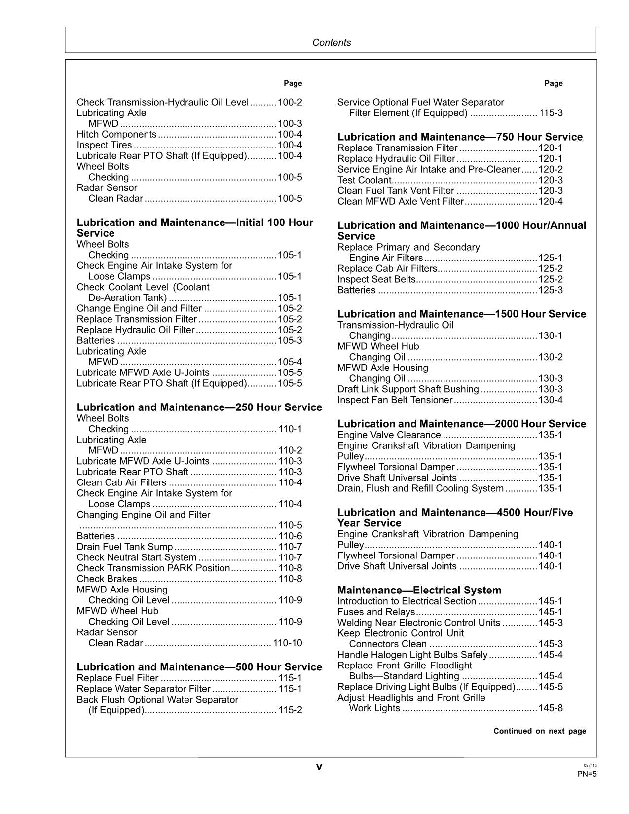 JOHN DEERE 7830 7930 TRACTOR OPERATORS MANUAL 044001-