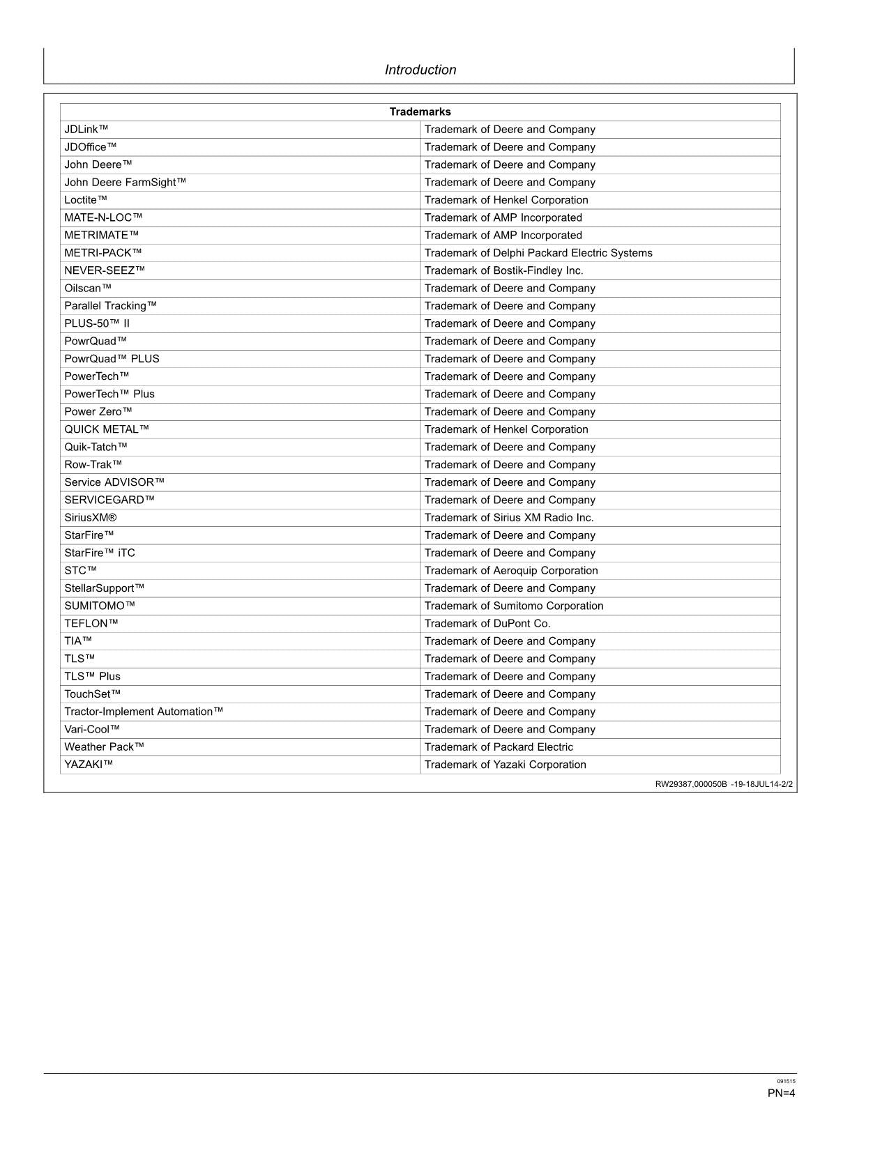 MANUEL D'UTILISATION DU TRACTEUR JOHN DEERE 9370R 9420R 9470R 9520R 9570R 9620R 052001-