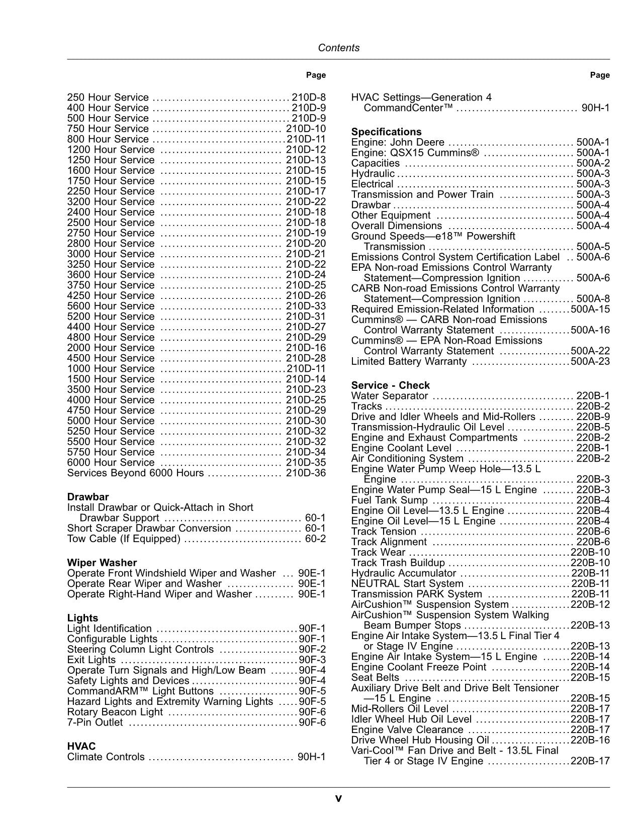 JOHN DEERE 9470RT 9520RT TRACTOR OPERATORS MANUAL 917001- North America