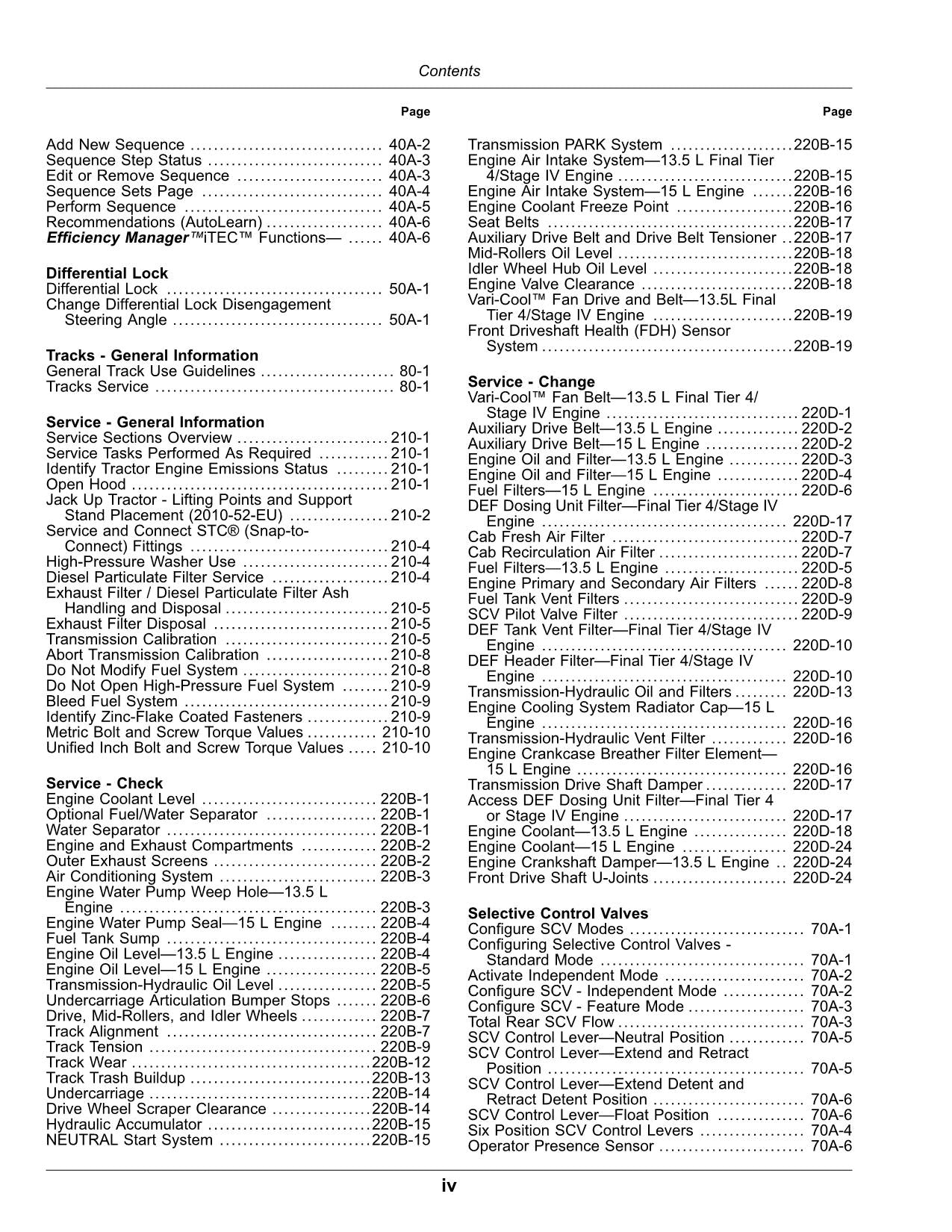 JOHN DEERE 9470RX 9520RX 9570RX TRACTOR OPERATORS MANUAL 804001-