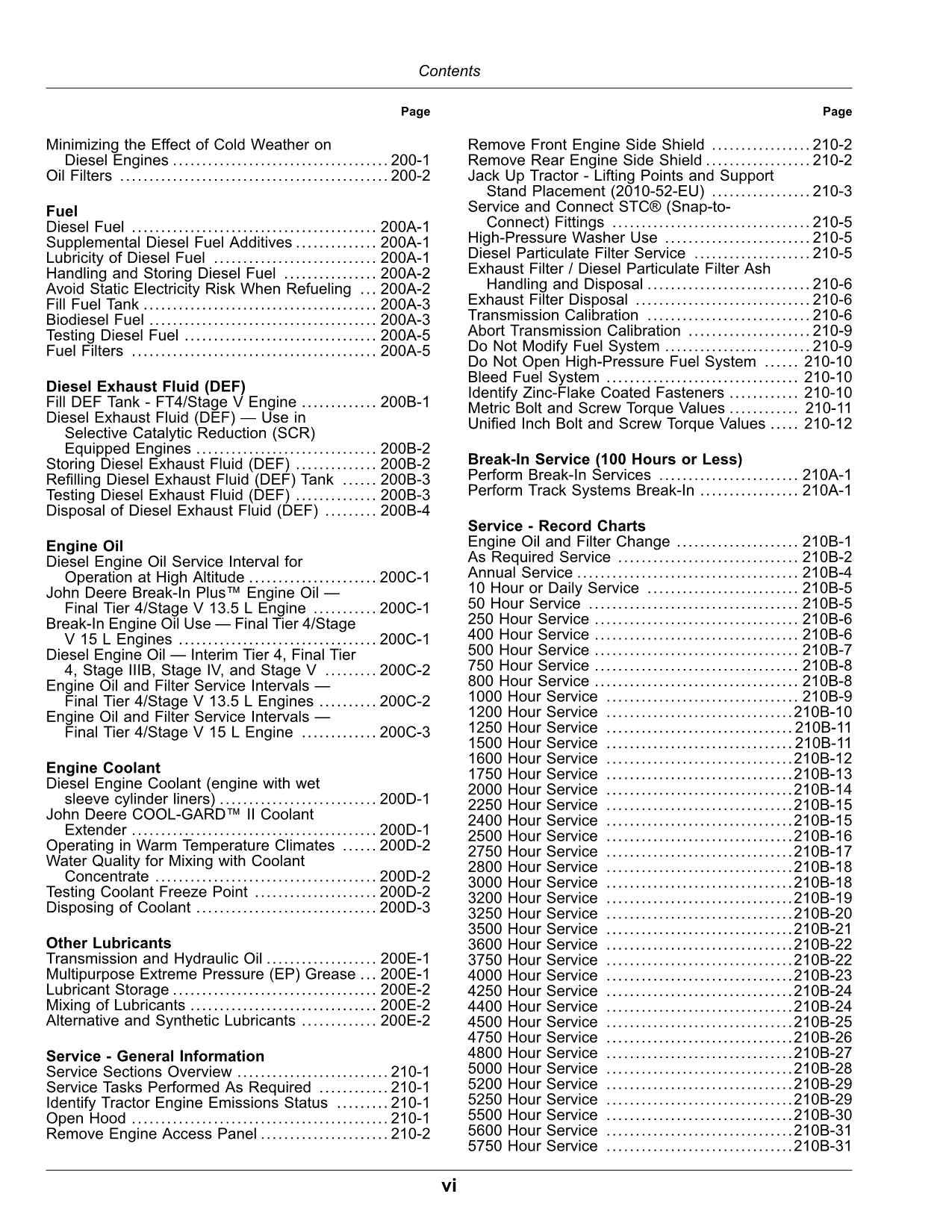 JOHN DEERE 9420RX 9470RX 9520RX 9570RX TRACTOR OPERATORS MANUAL 807001-809000