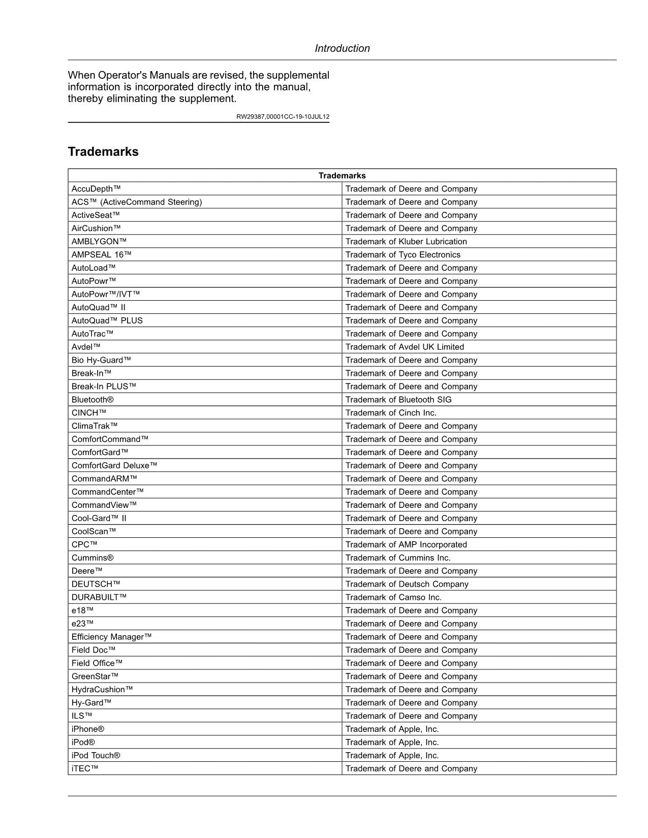 JOHN DEERE 9420RX 9470RX 9520RX 9570RX TRACTOR OPERATORS MANUAL 807001-809000