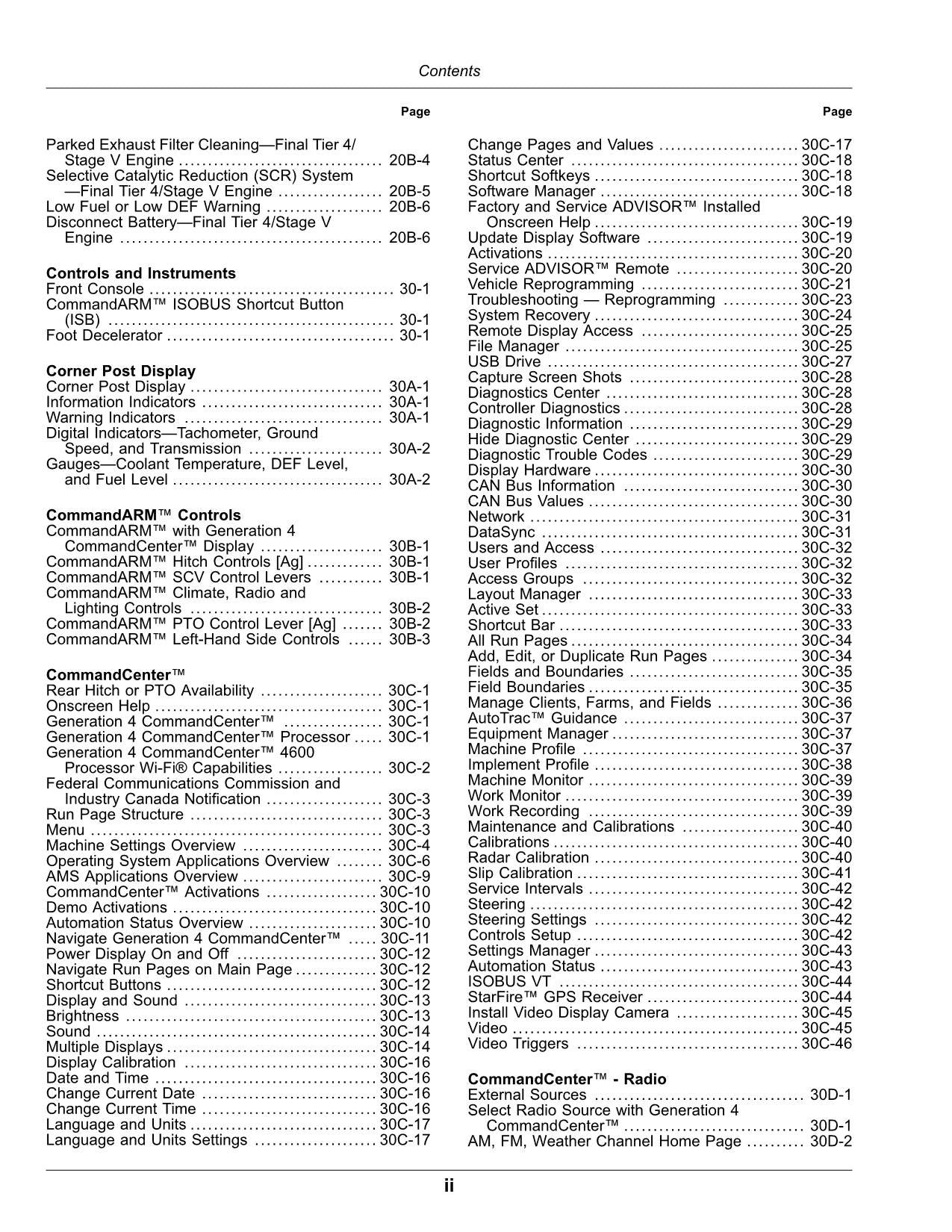 JOHN DEERE 9420RX 9470RX 9520RX 9570RX 9620RX TRAKTOR-BETRIEBSHANDBUCH 809001-