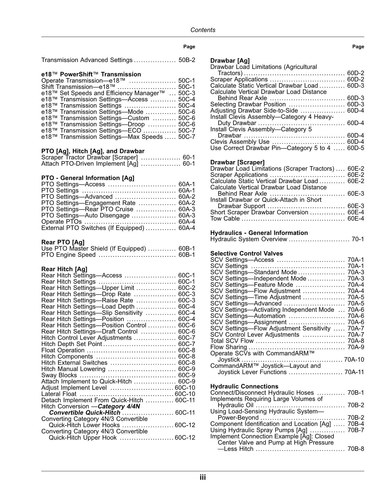 MANUEL D'UTILISATION DU TRACTEUR JOHN DEERE 9420RX 9470RX 9520RX 9570RX 9620RX 811001-