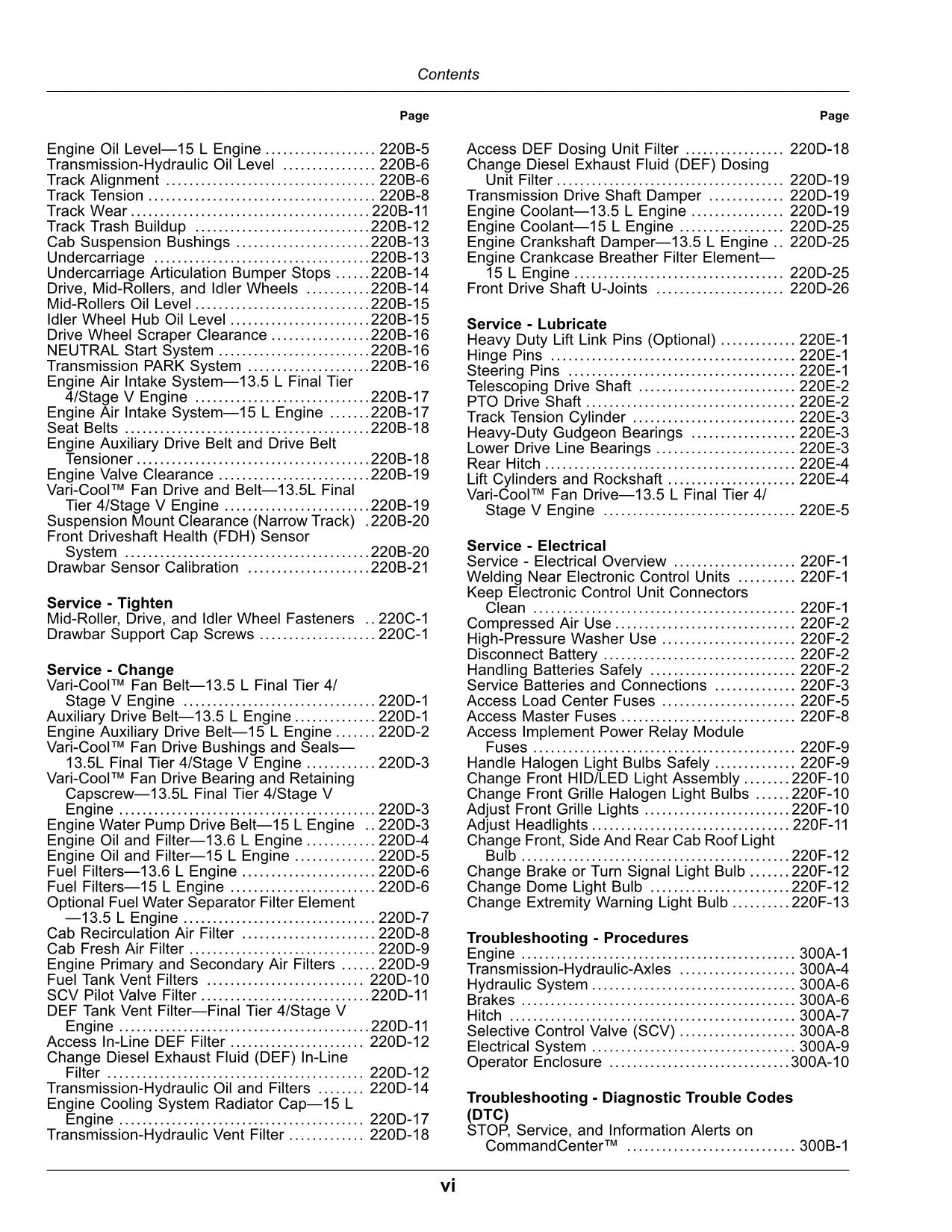 JOHN DEERE 9420RX 9470RX 9520RX 9570RX 9620RX TRACTOR OPERATORS MANUAL 811001-