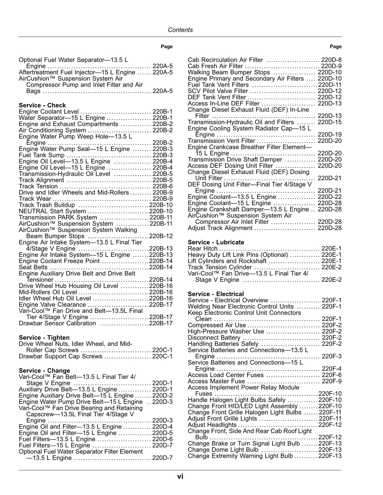 JOHN DEERE 9470RT 9520RT 9570RT TRACTOR OPERATORS MANUAL 921001-