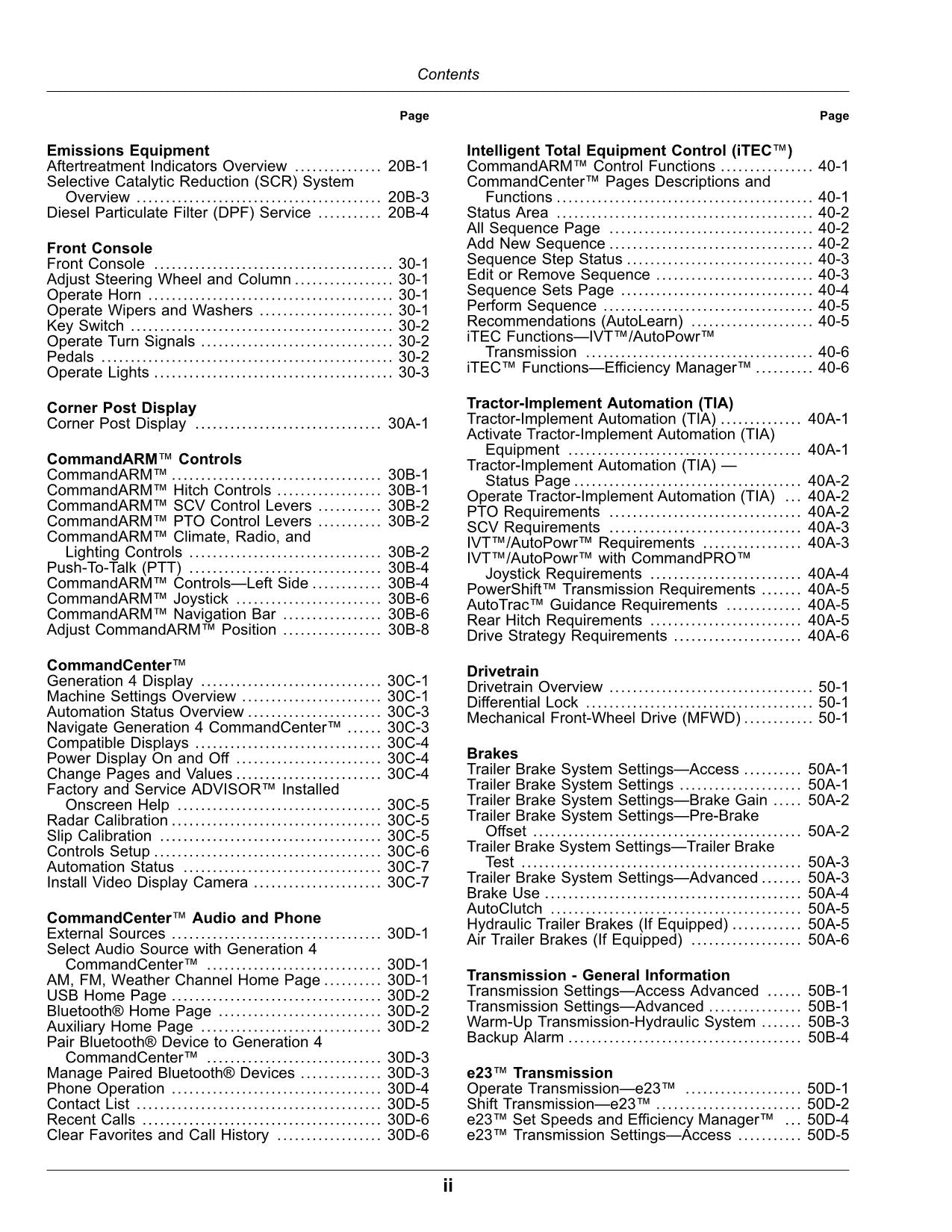 JOHN DEERE 8RX 310 340 370 410 TRAKTOR-BETRIEBSHANDBUCH