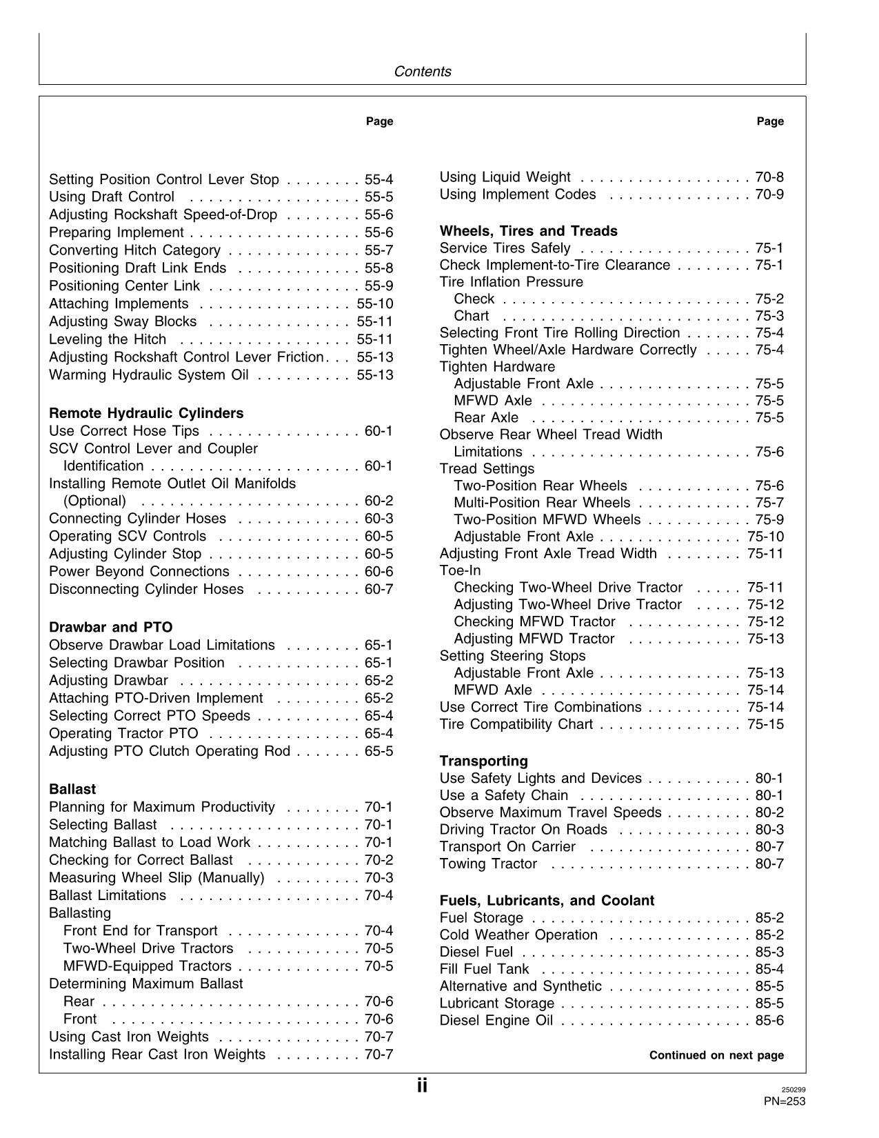 JOHN DEERE 5310N 5510N TRAKTOR-BETRIEBSHANDBUCH